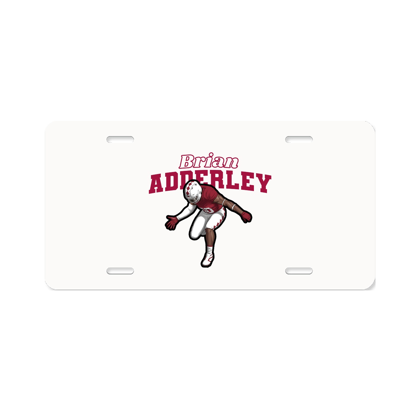 License Plate — Name Arch in Classic