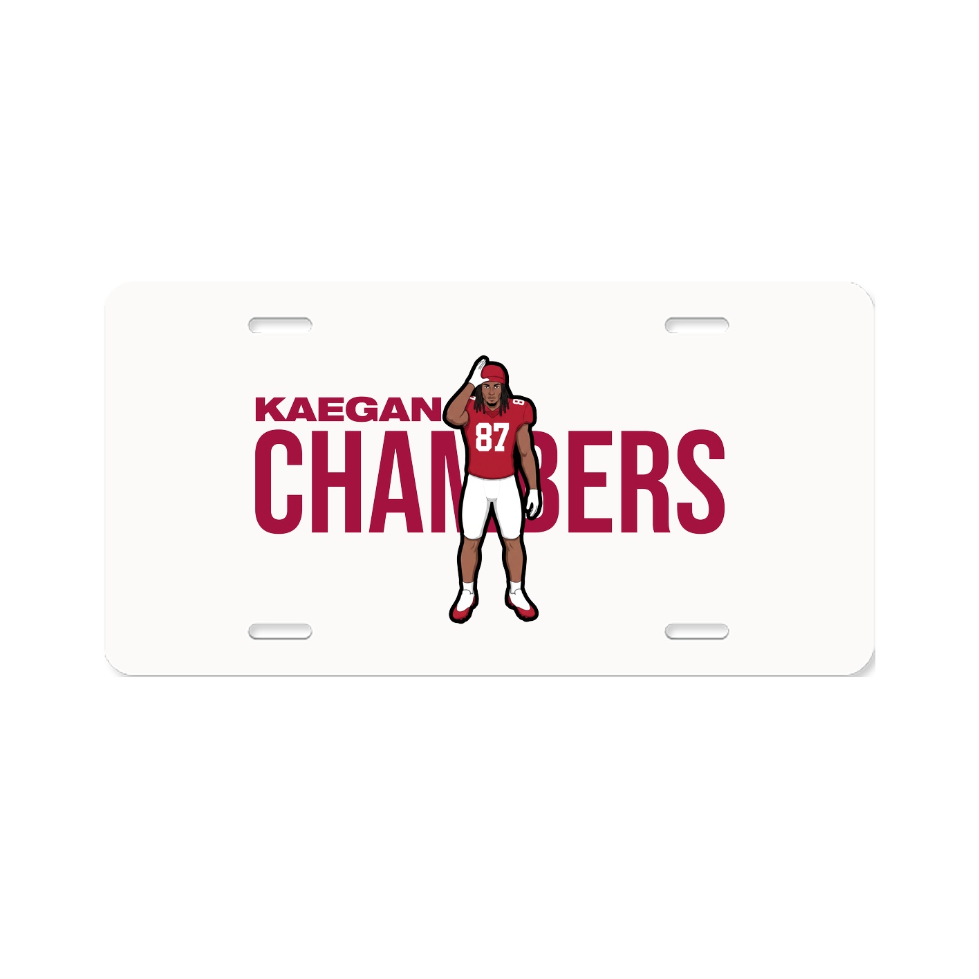License Plate — Player Name in Classic