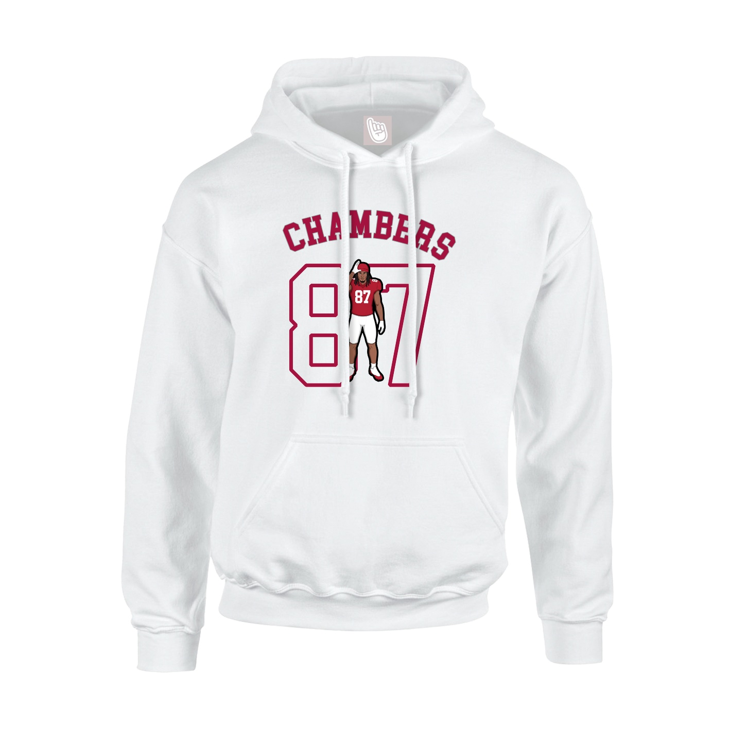 Youth Hoodie — Shirsey Arch in White