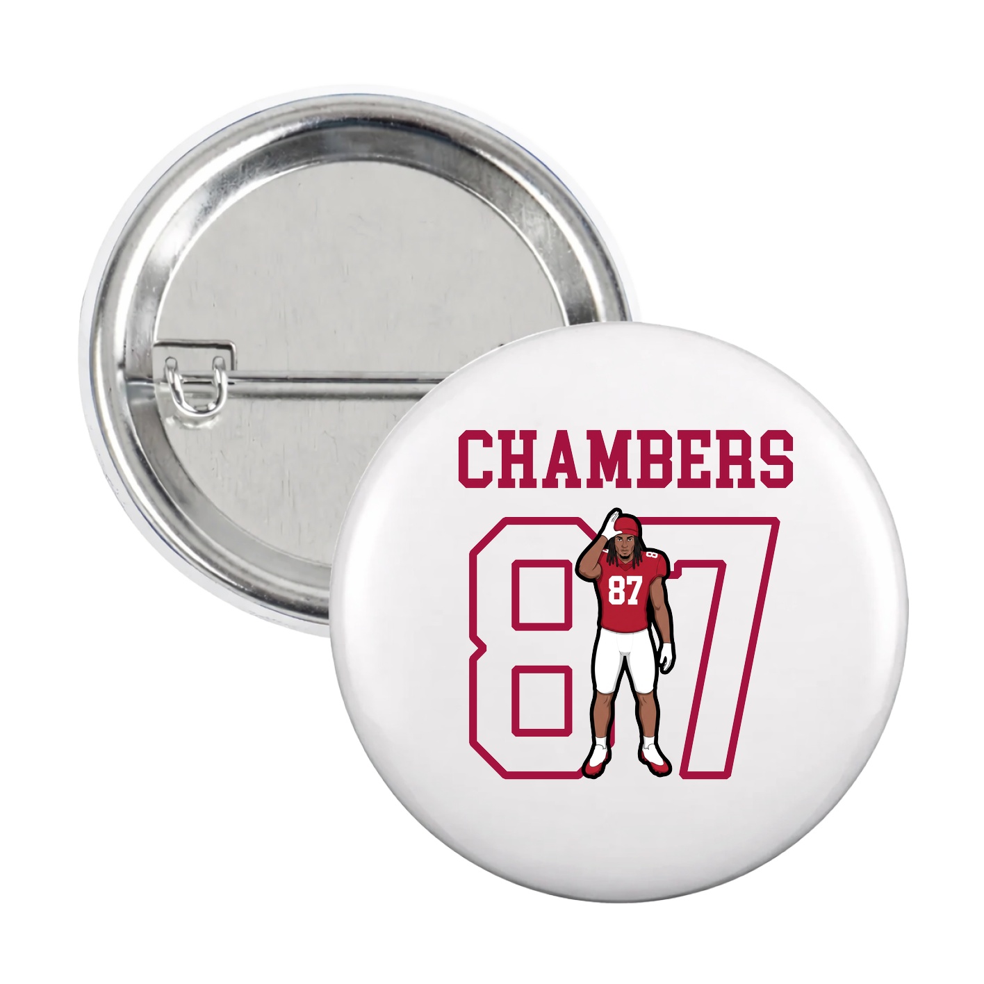 Game Day Button — Shirsey in White