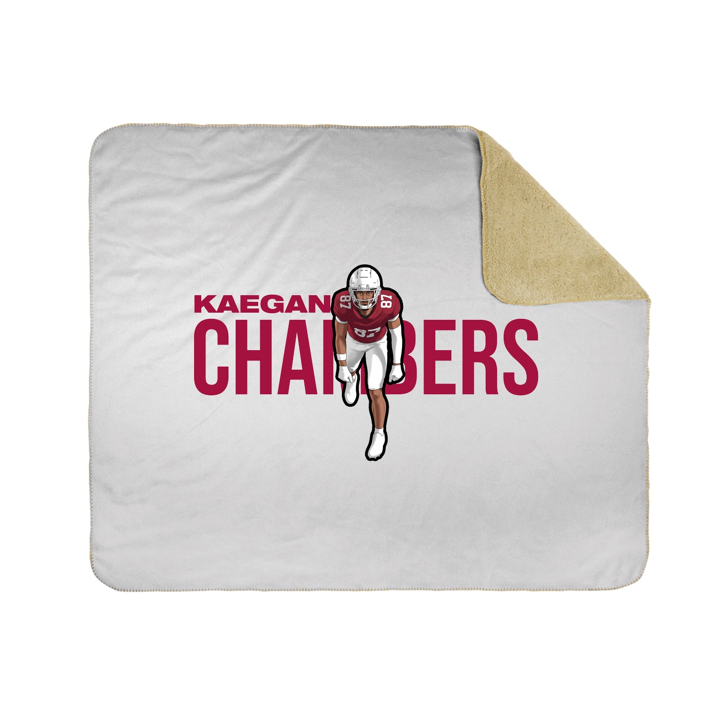 Throw Blanket — Player Name in White