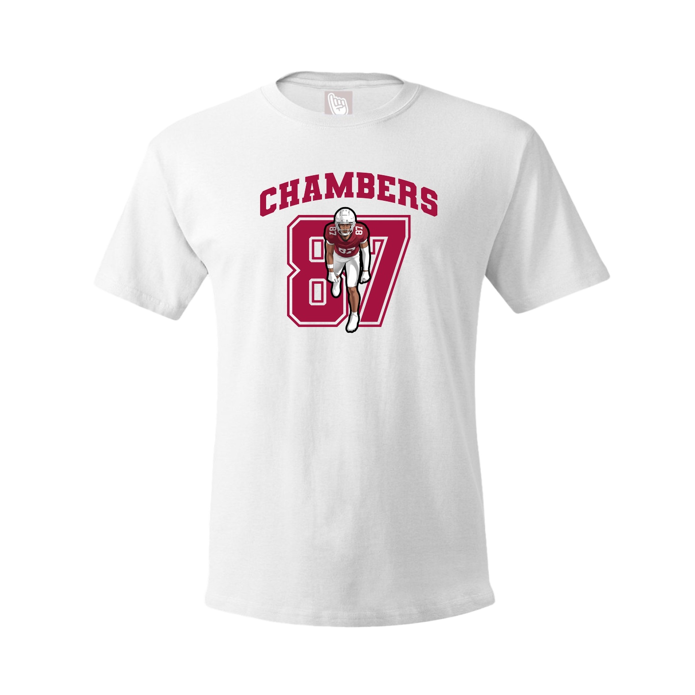 Youth Tee — Number in White