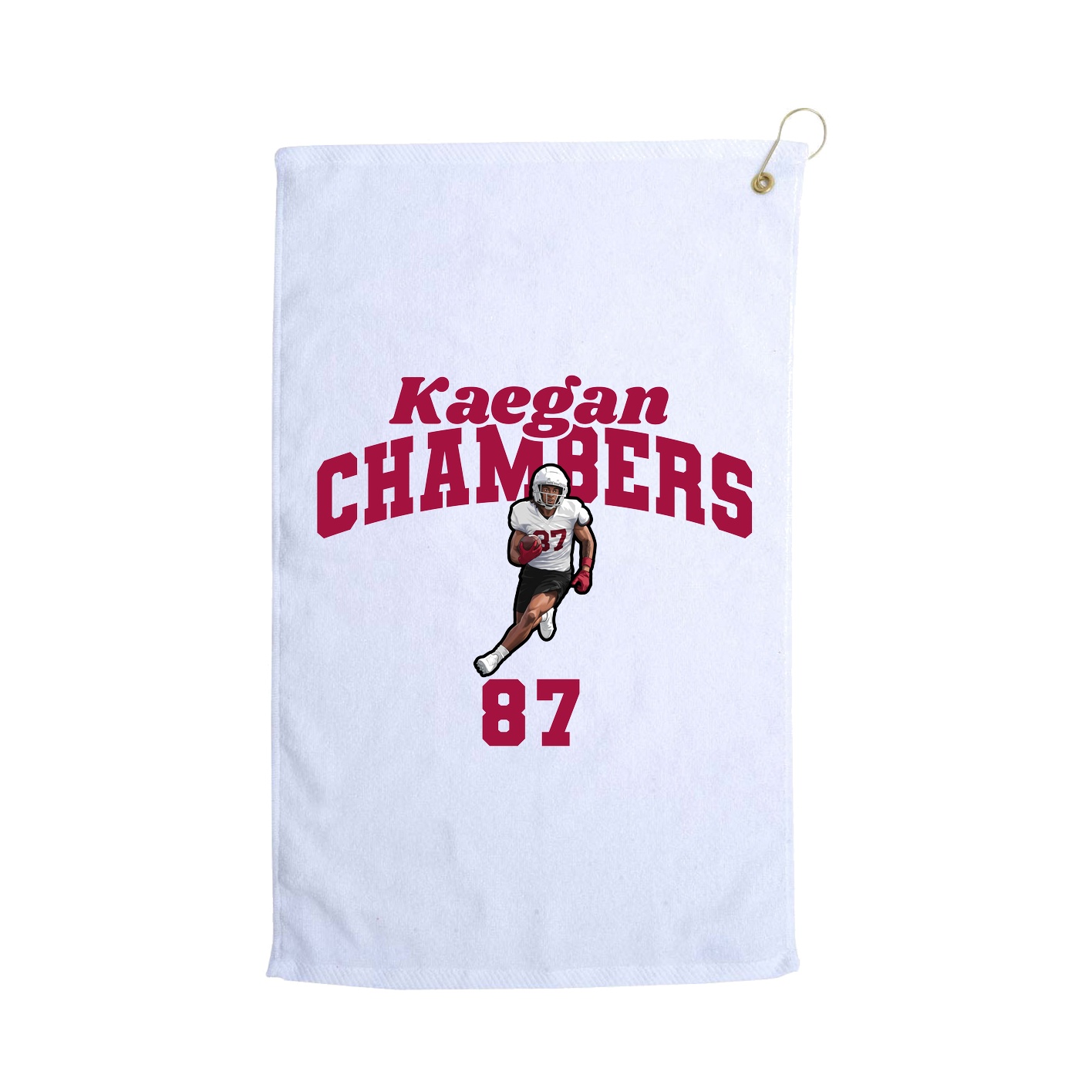 Golf Towel — Signature Arch in White
