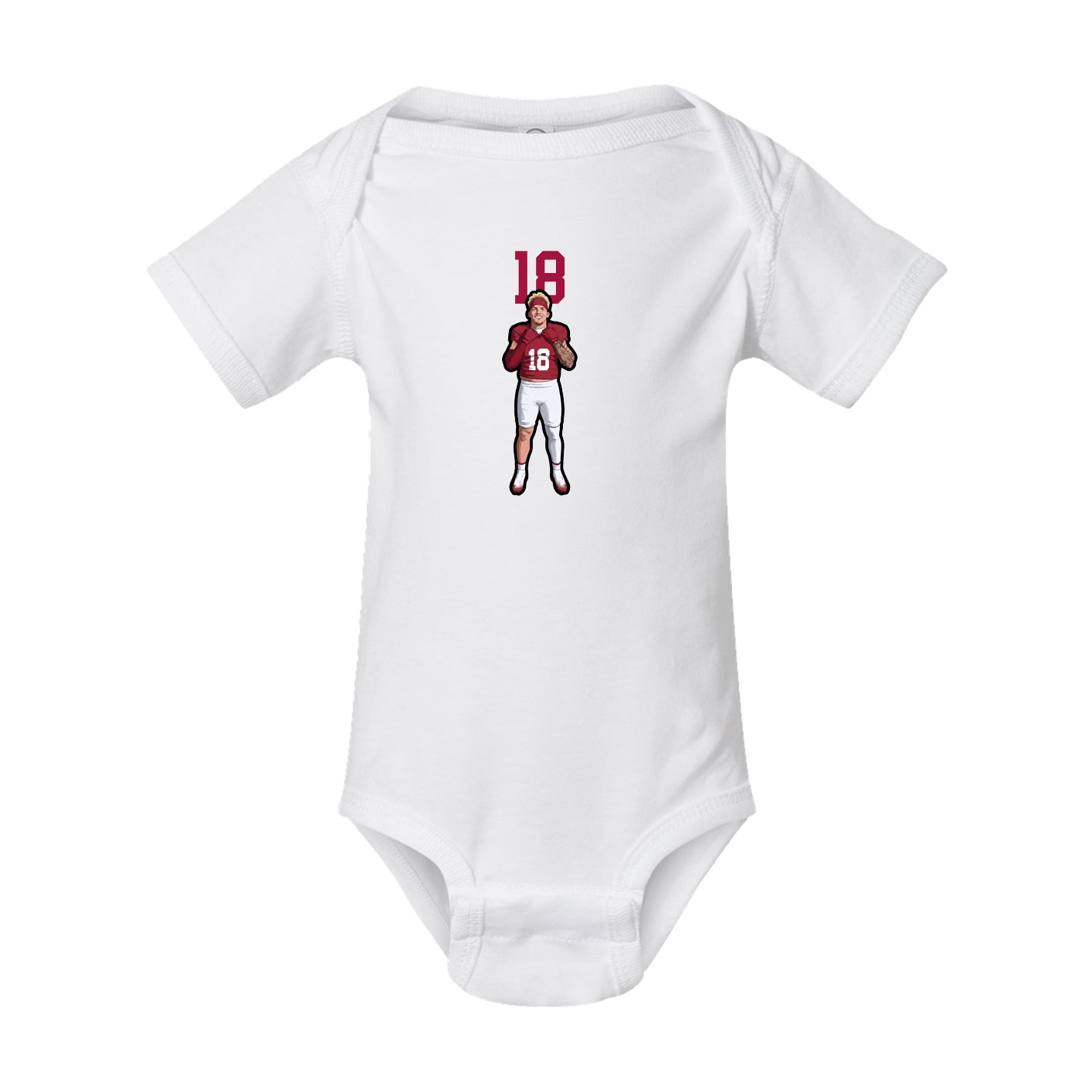 Baby Onesie — Number Top in White