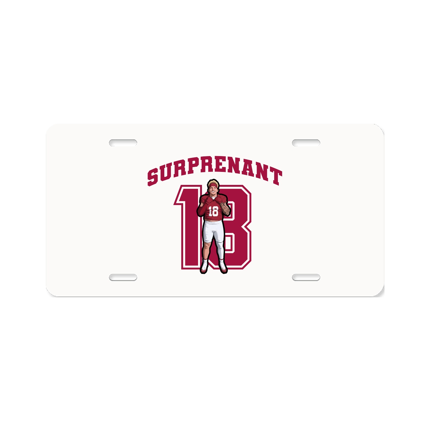 License Plate — Number in Classic