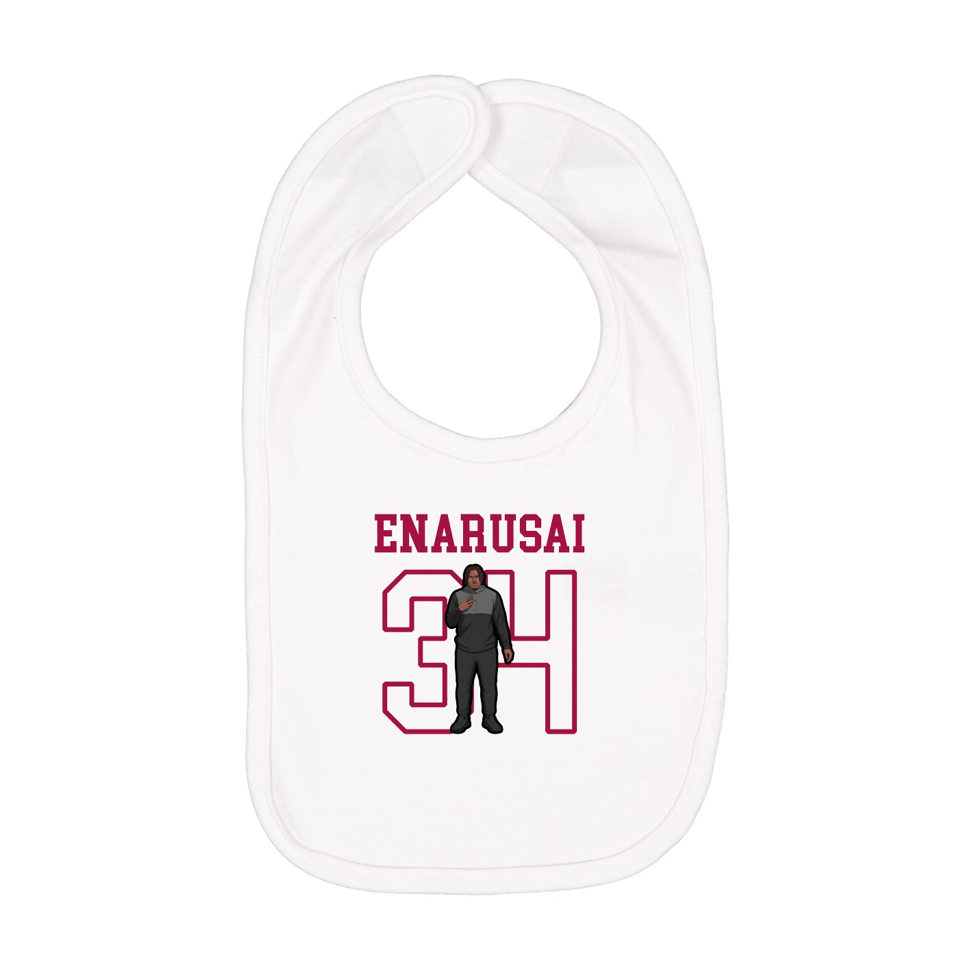 Infant Bib — Shirsey in White