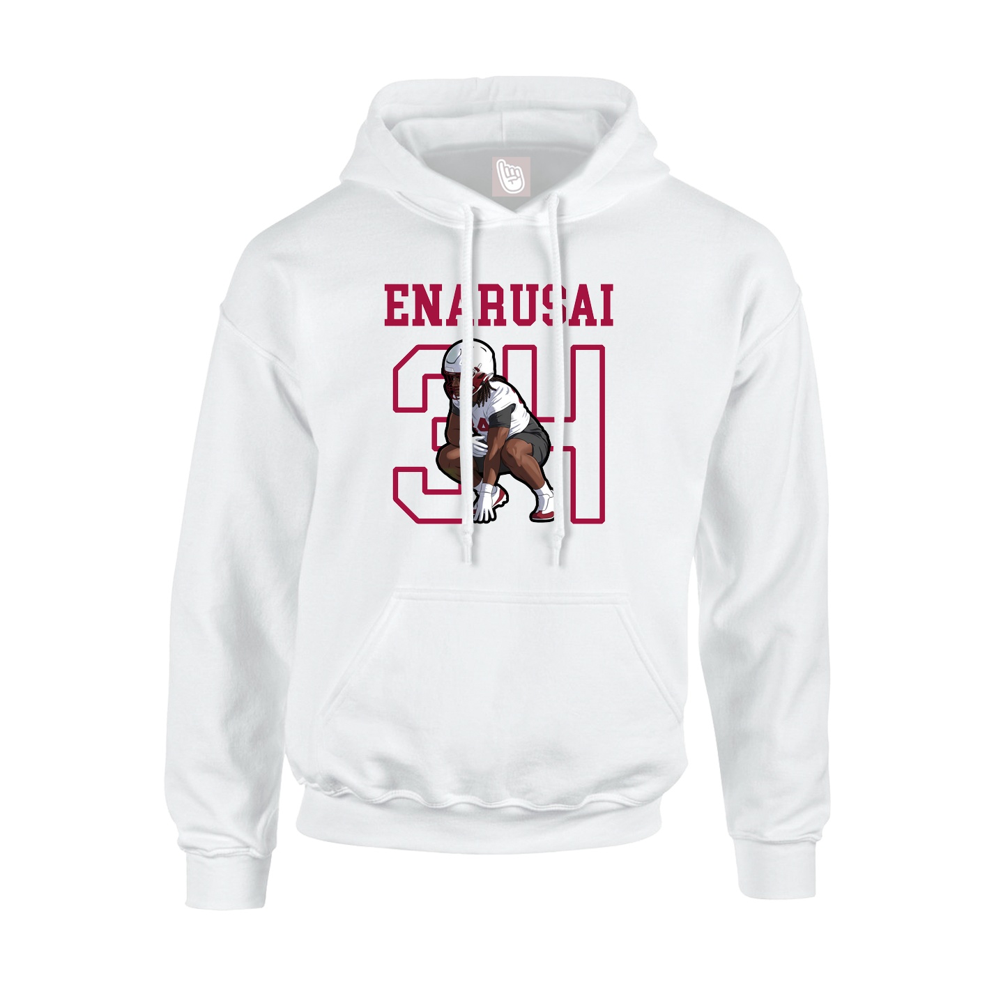 Hoodie — Shirsey in White