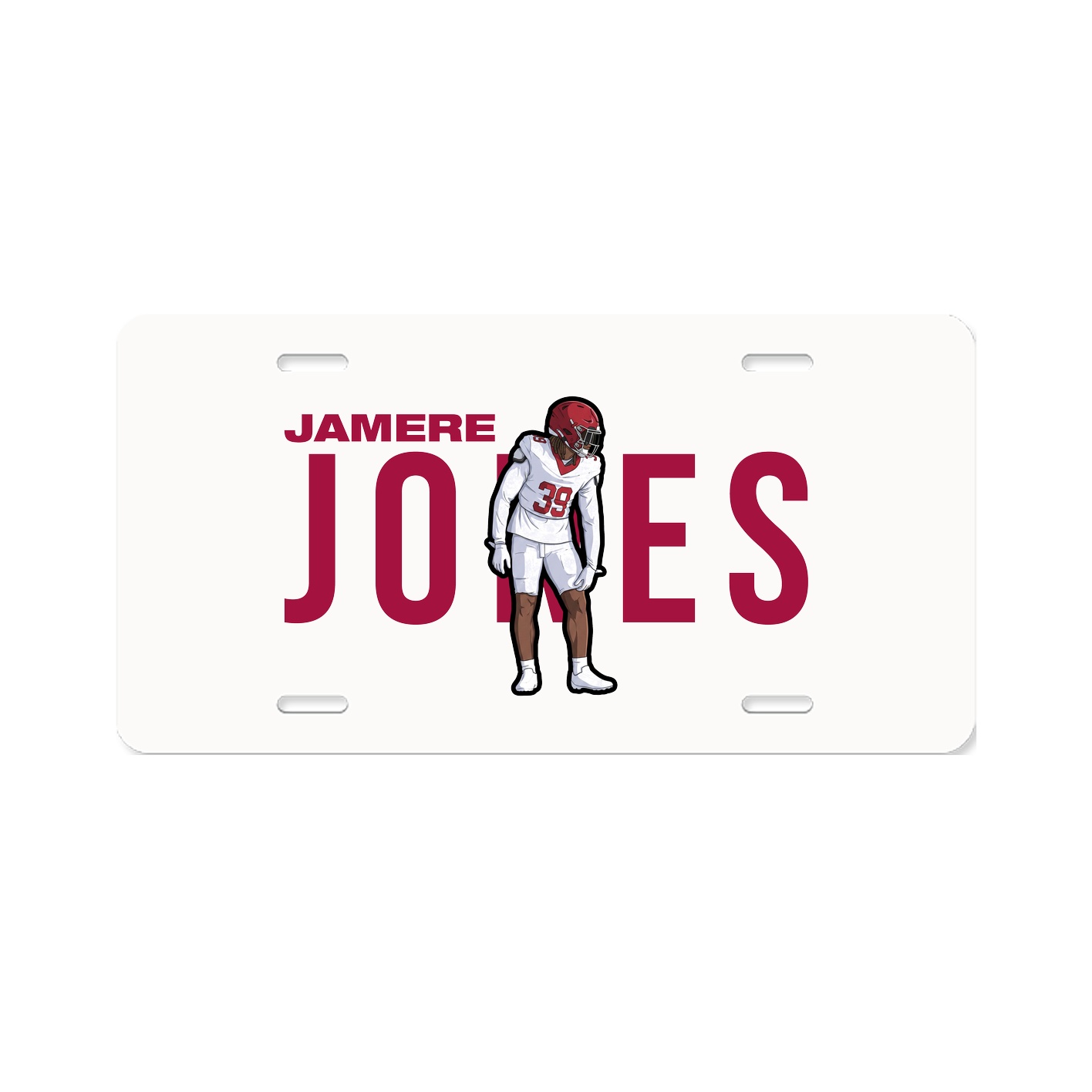 License Plate — Player Name in Classic