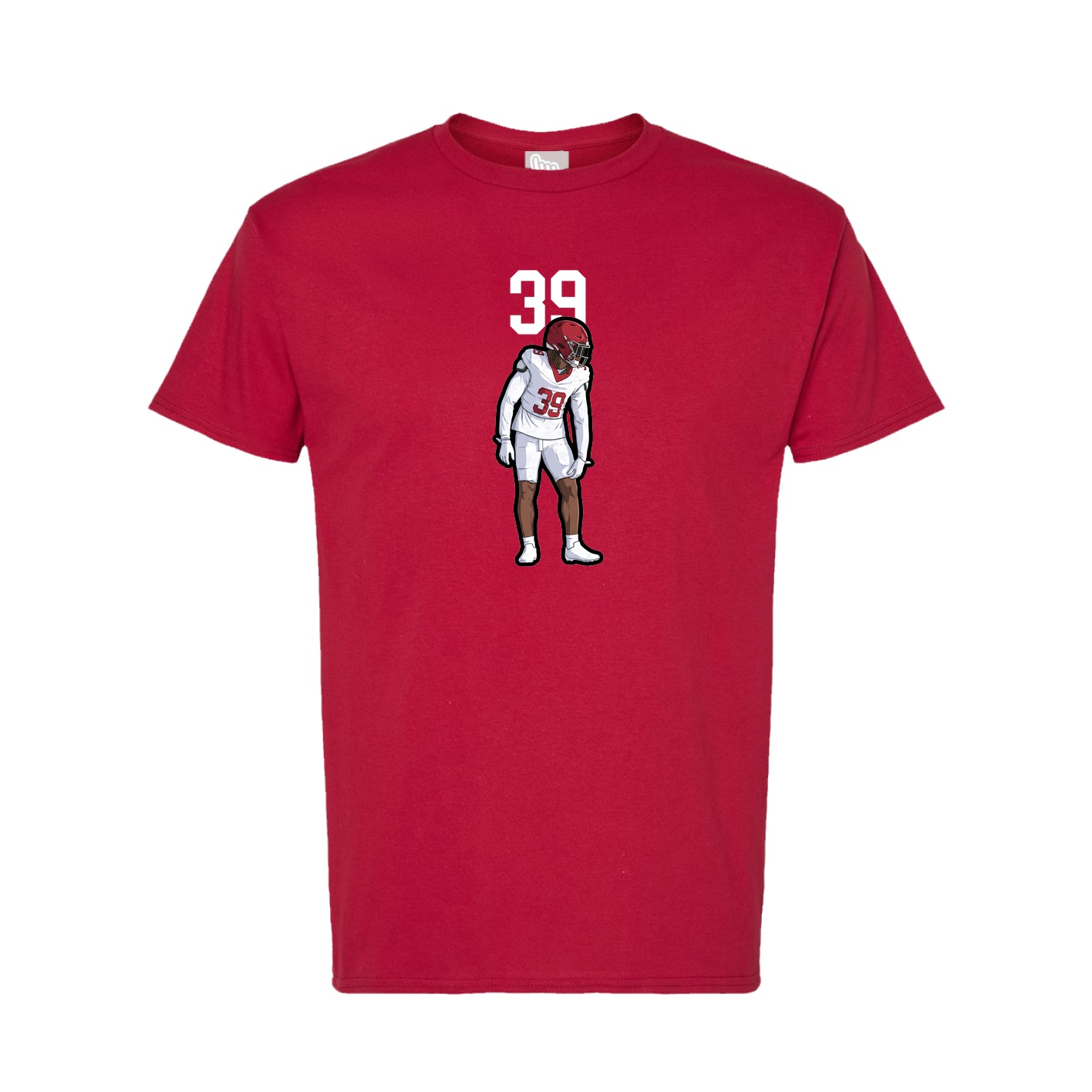 Tee — Number Top in Crimson