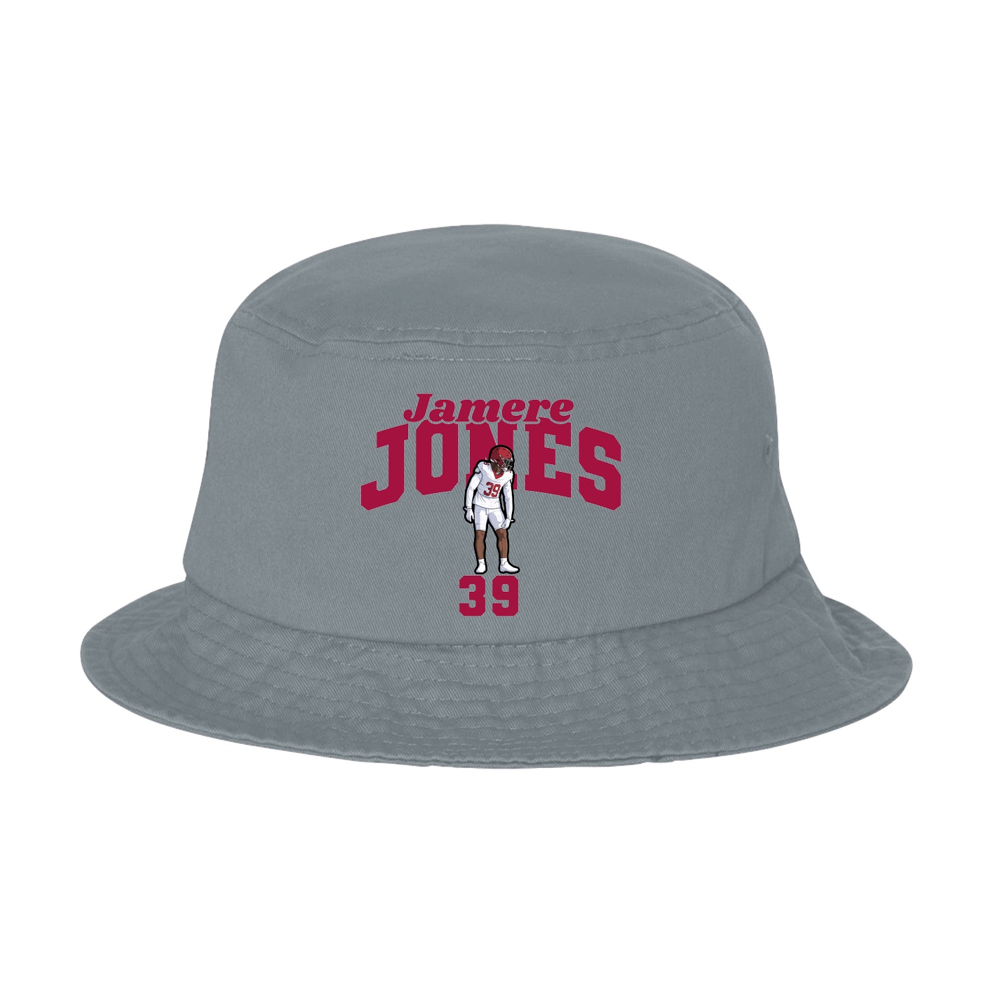 Bucket Cap — Signature Arch in Grey