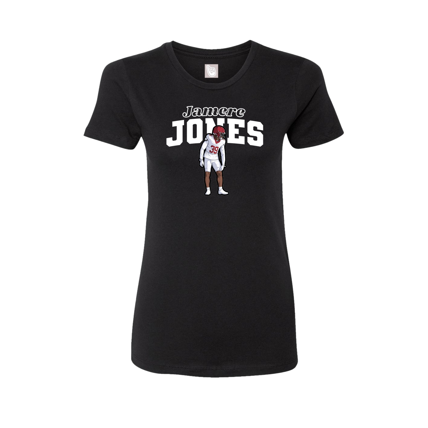 Womens Tee — Name Arch in Black