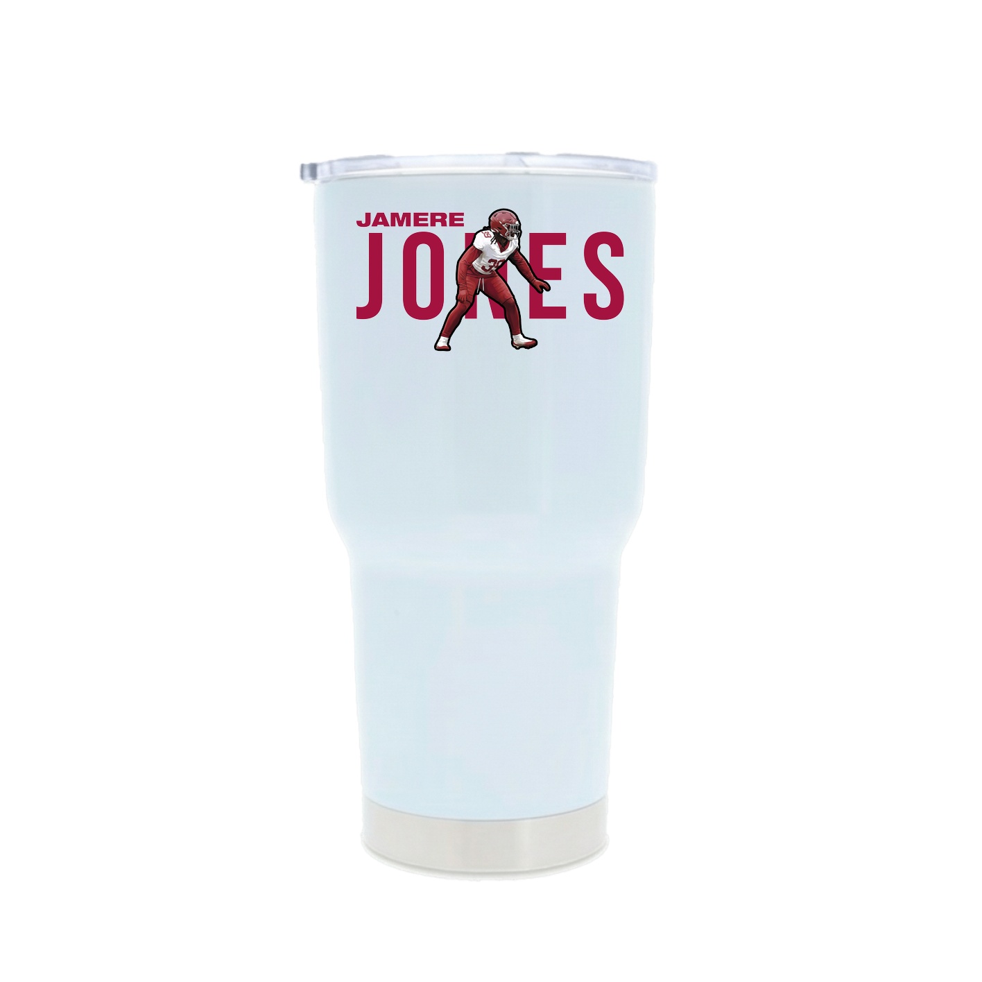 30oz Stainless Steel Tumbler — Player Name in White