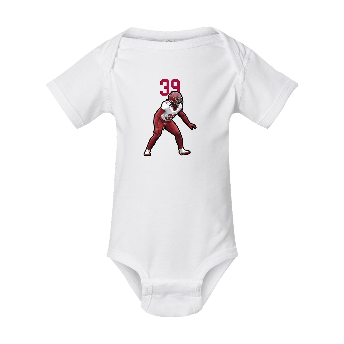 Baby Onesie — Number Top in White