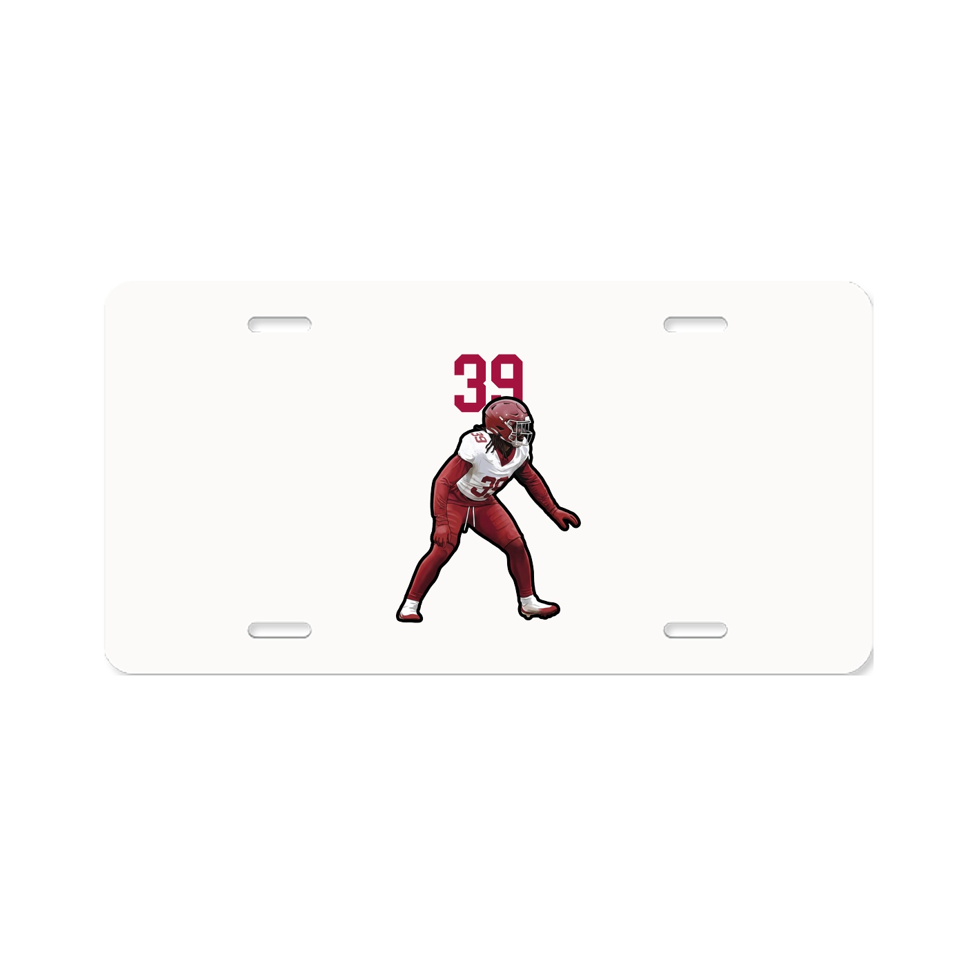 License Plate — Number Top in Classic