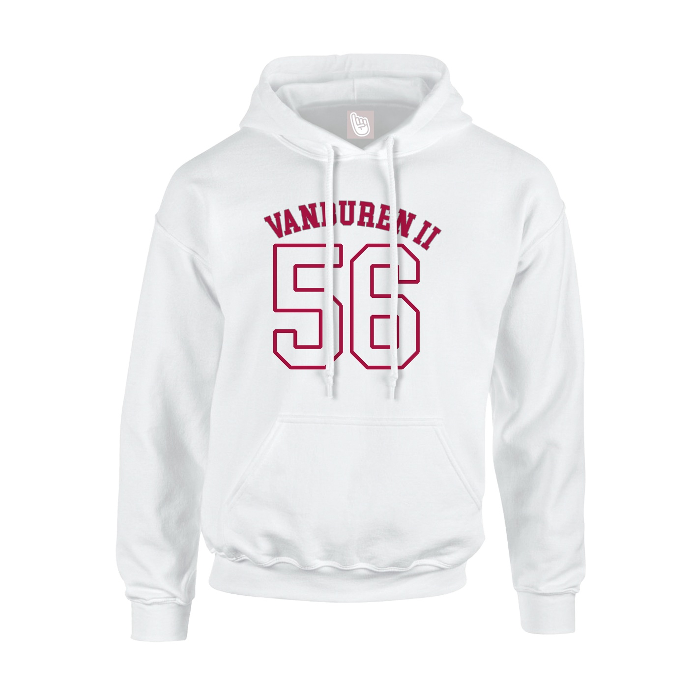 Youth Hoodie — Shirsey Arch in White