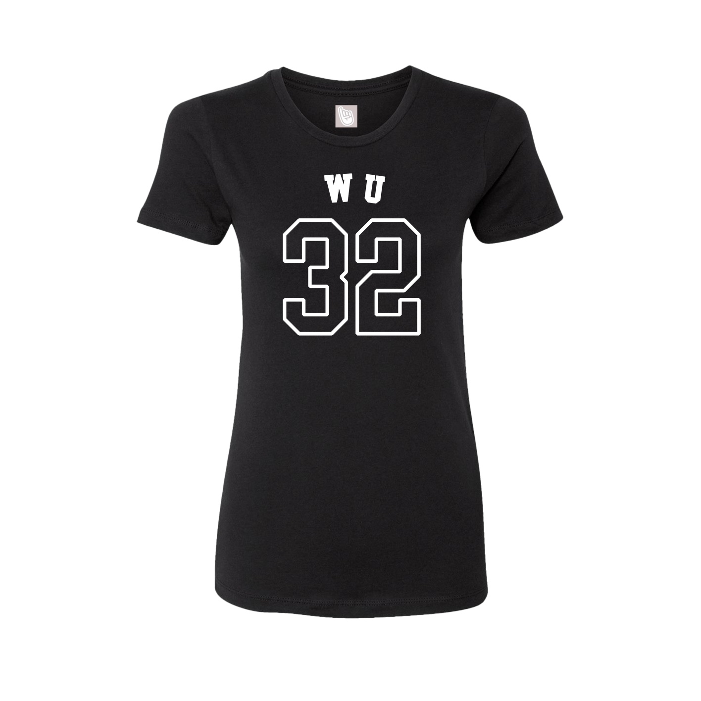 Fitted Women's Tee — Shirsey Arch in Black