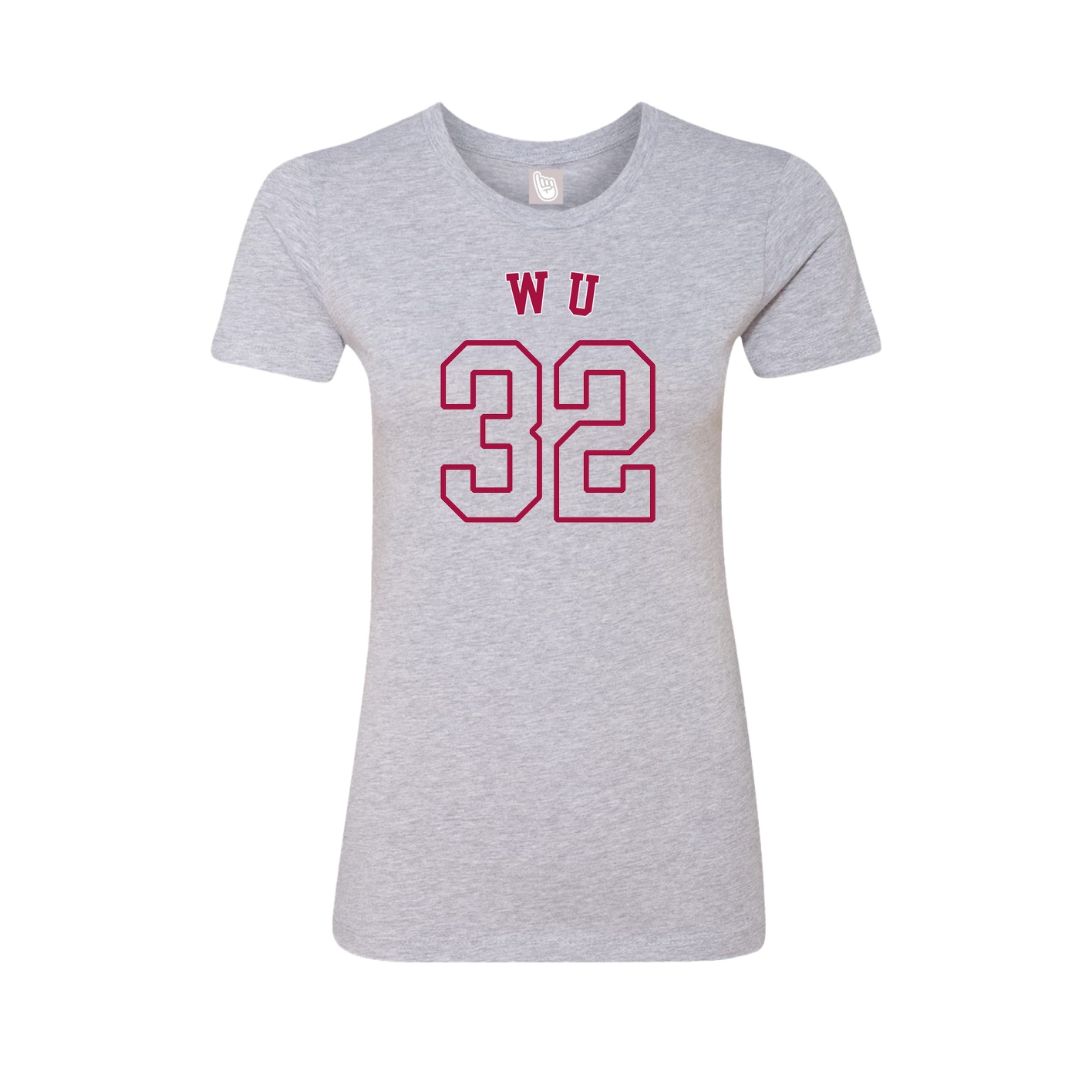 Fitted Women's Tee — Shirsey Arch in Grey