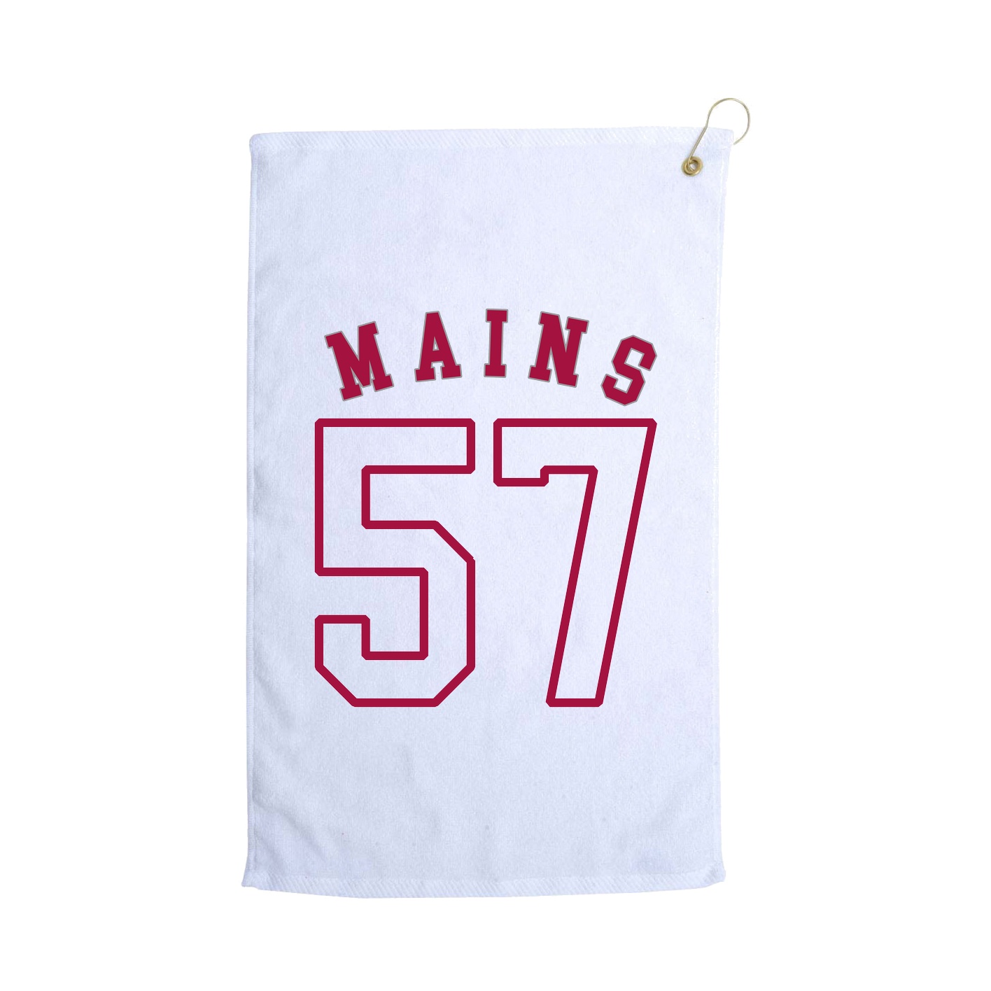 Golf Towel — Shirsey Arch in White