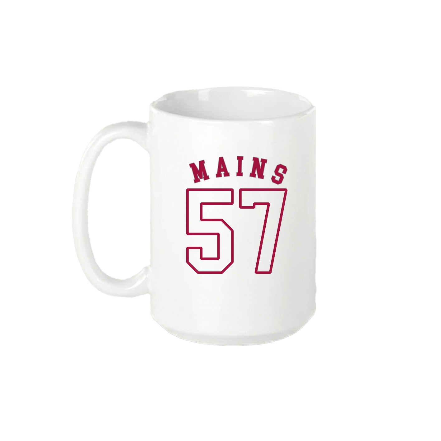 15oz Coffee Mug — Shirsey Arch in White