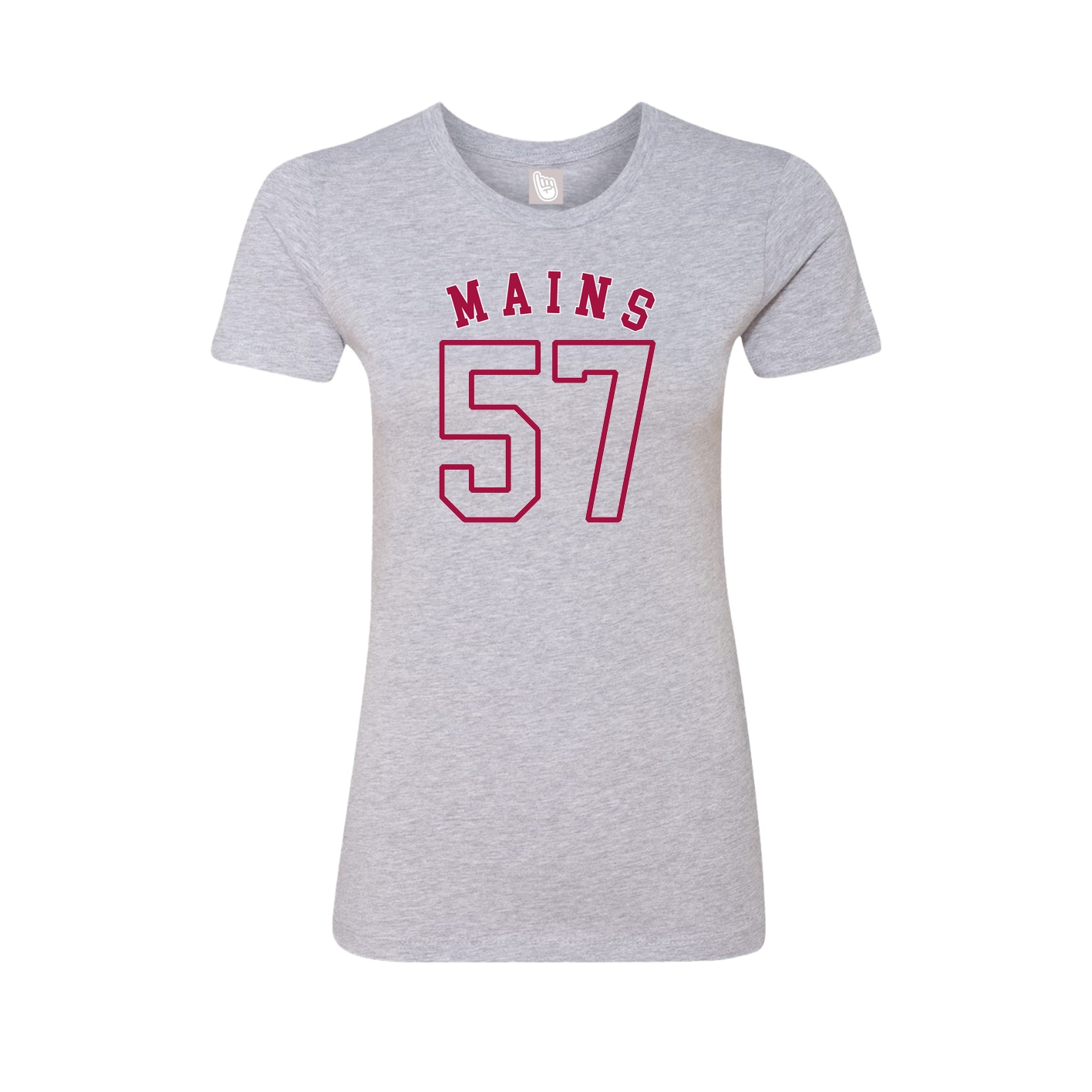 Fitted Women's Tee — Shirsey Arch in Grey