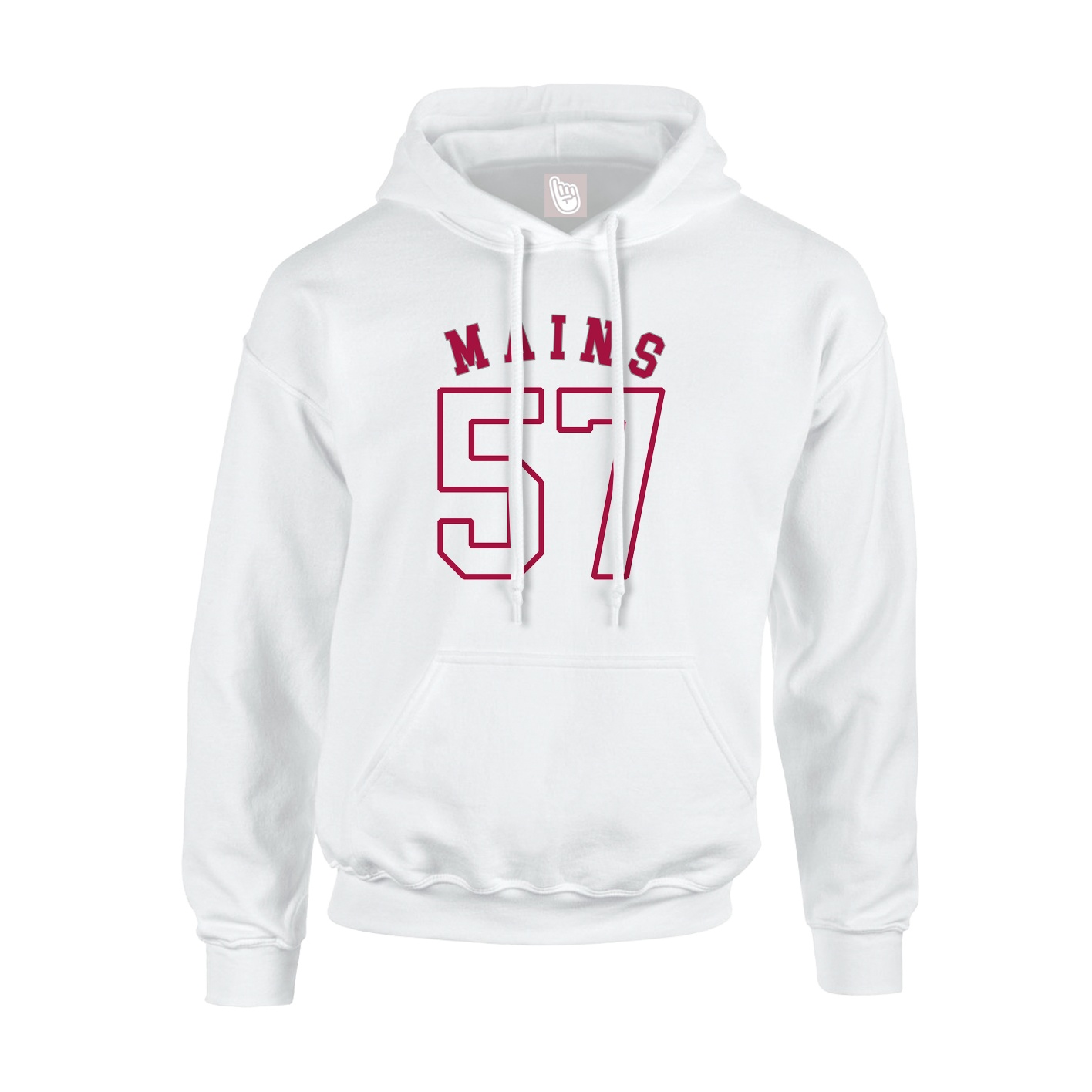 Youth Hoodie — Shirsey Arch in White