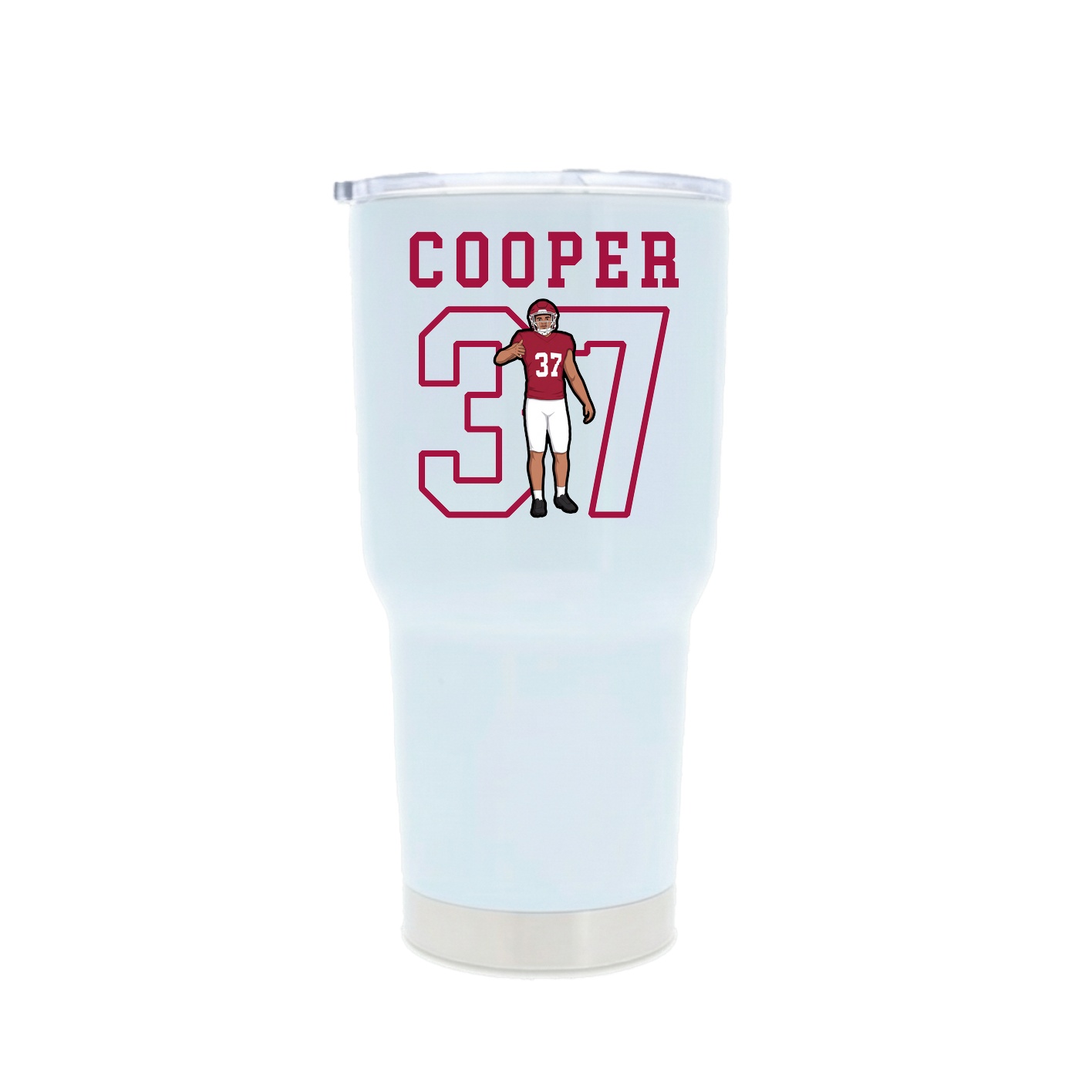30oz Stainless Steel Tumbler — Shirsey in White