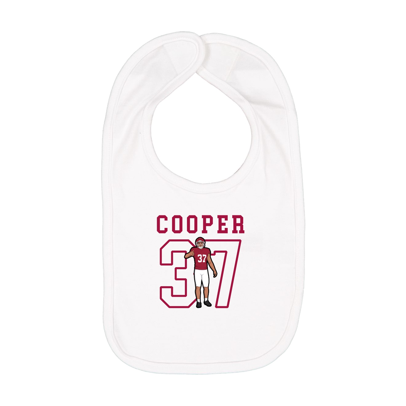 Infant Bib — Shirsey in White