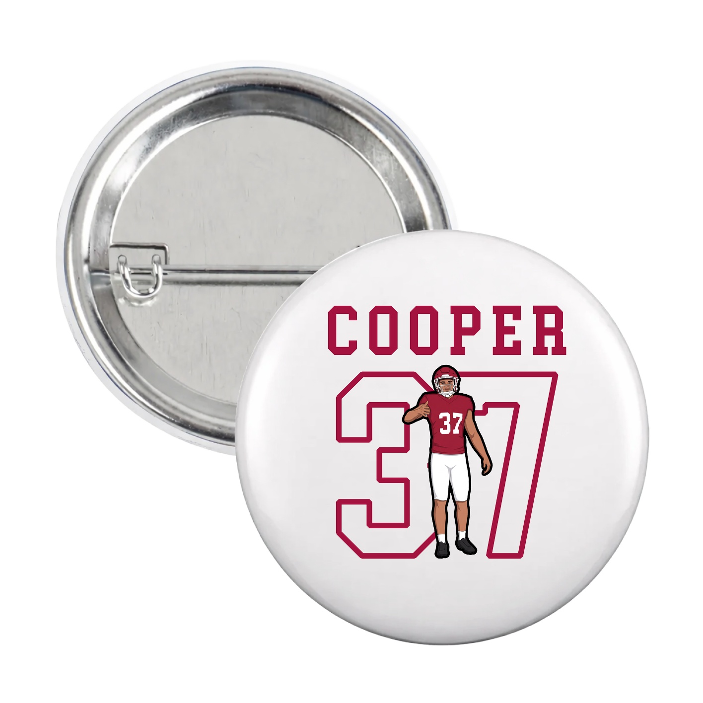 Game Day Button — Shirsey in White