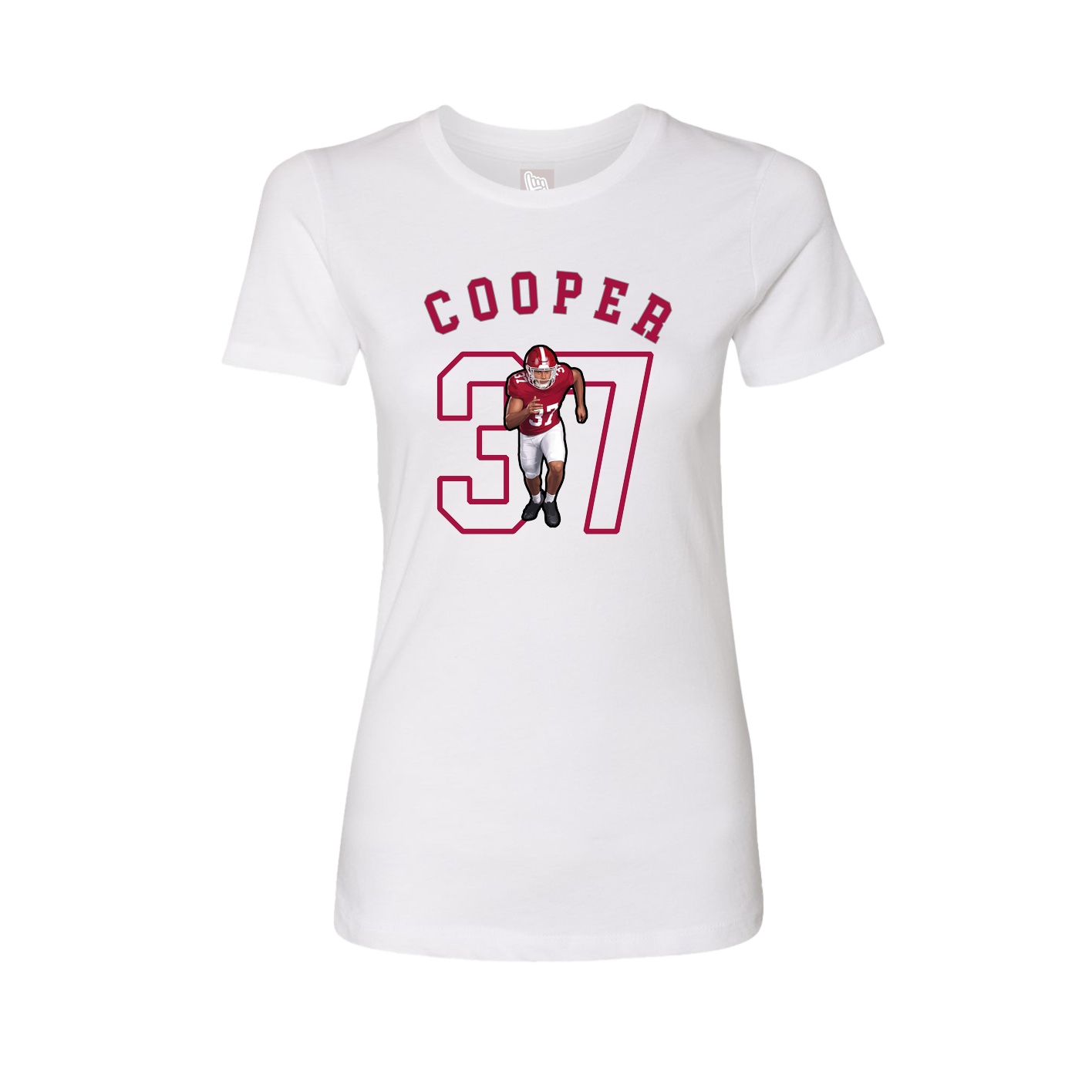 Fitted Women's Tee — Shirsey Arch in White