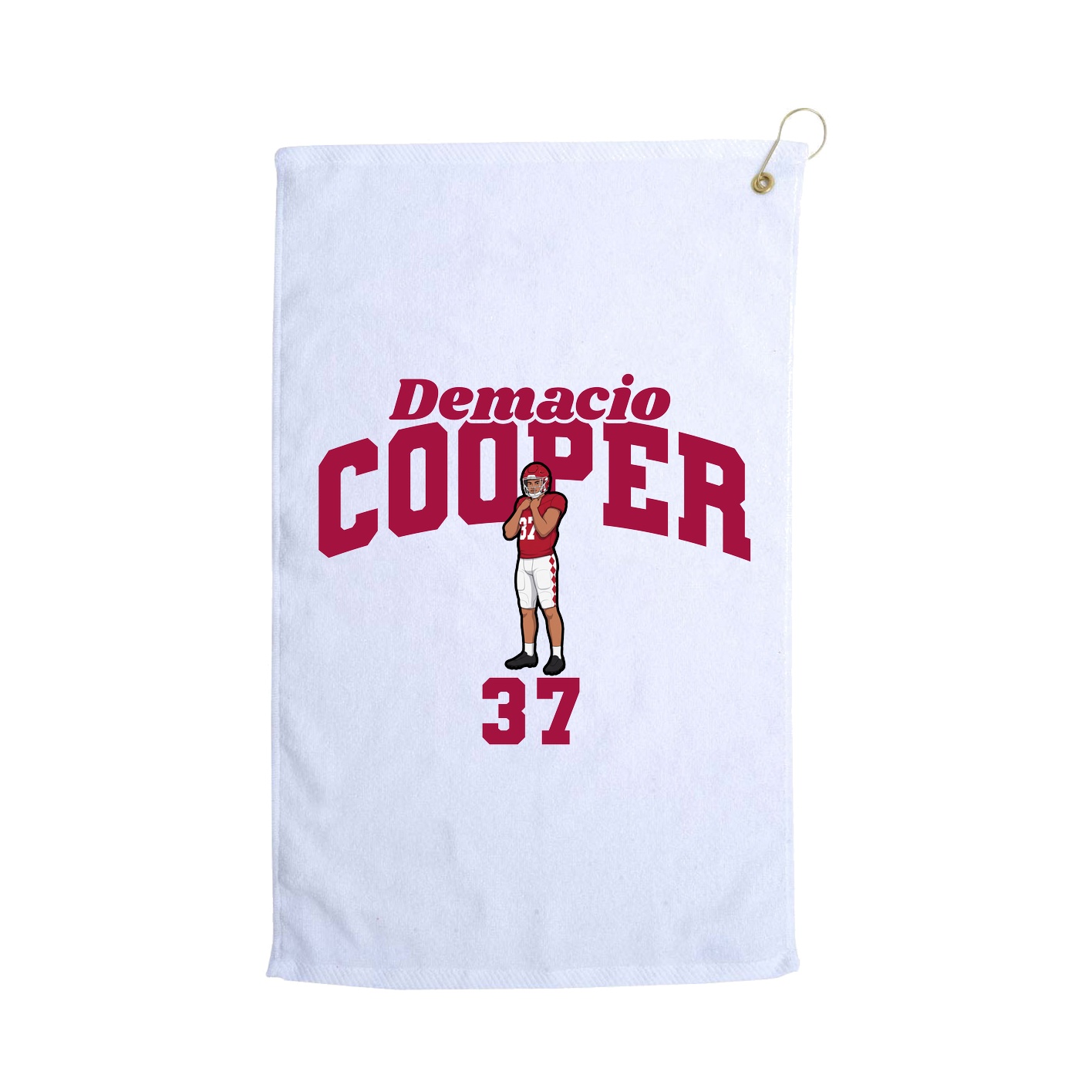 Golf Towel — Signature Arch in White