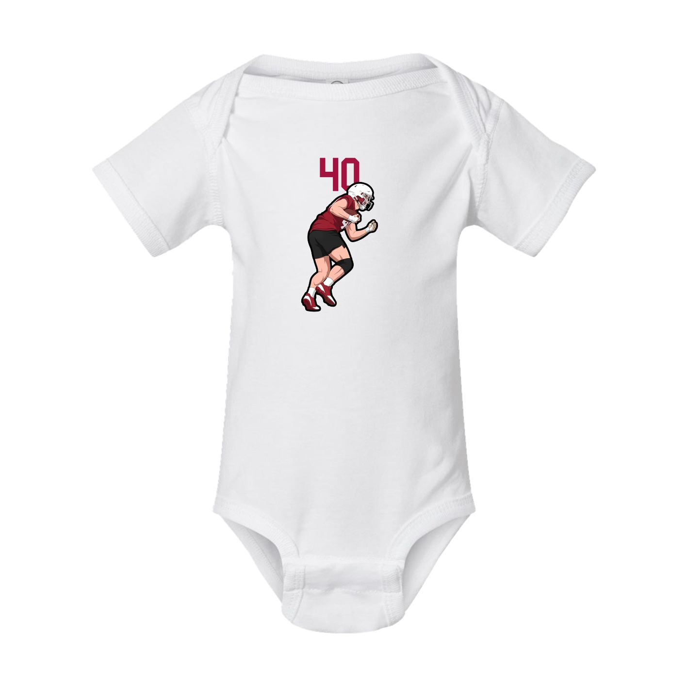 Baby Onesie — Number Top in White
