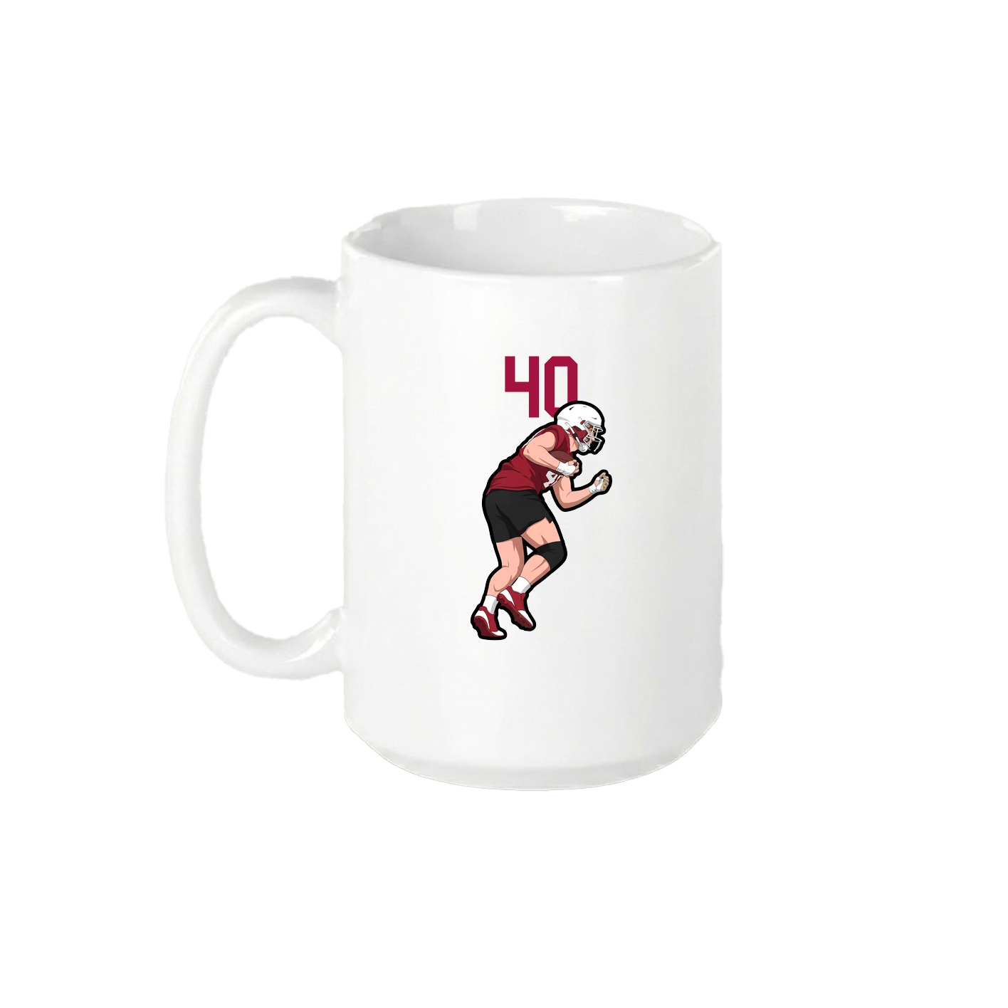15oz Coffee Mug — Number Top in White