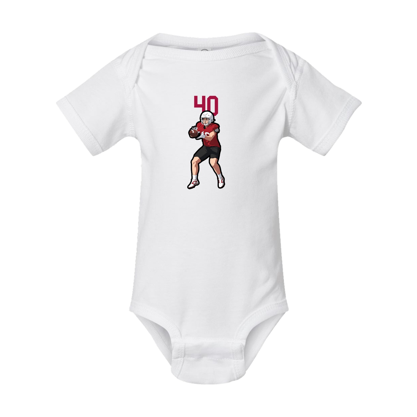 Baby Onesie — Number Top in White