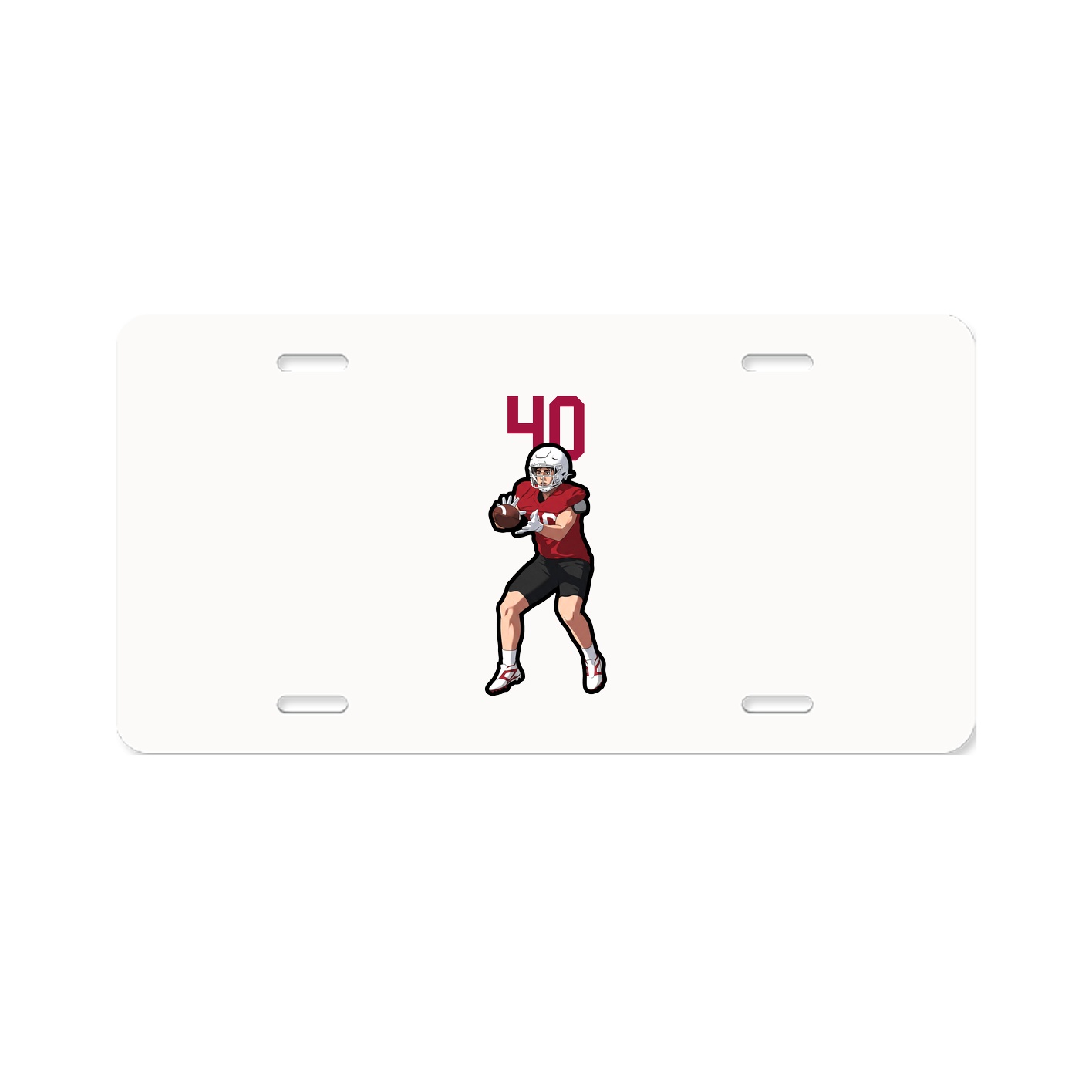 License Plate — Number Top in Classic