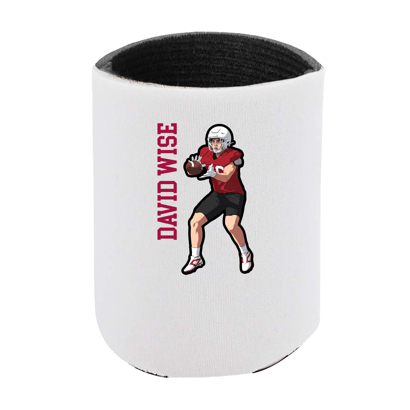 Can Holder — Name Vertical in White