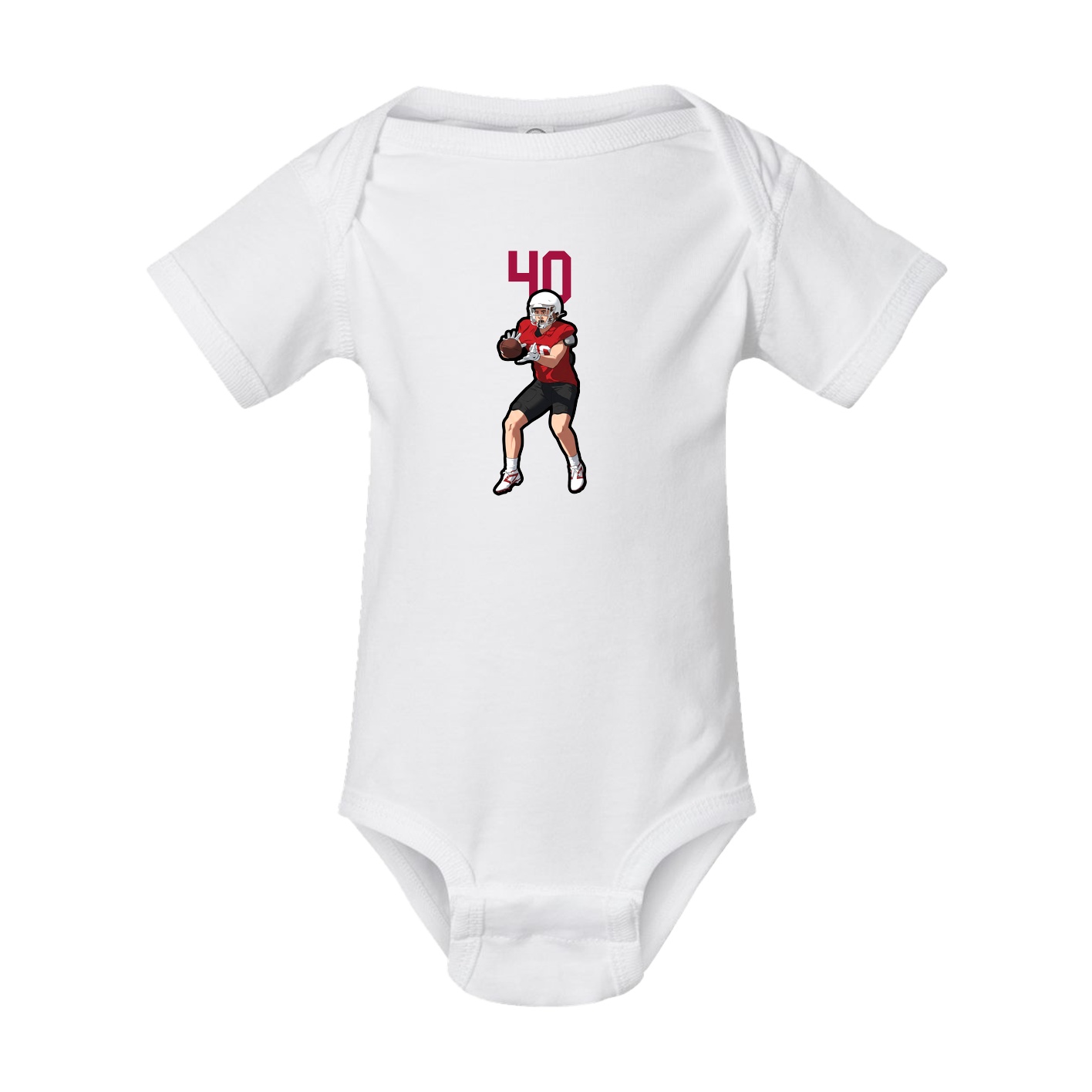 Baby Onesie — Number Top in White