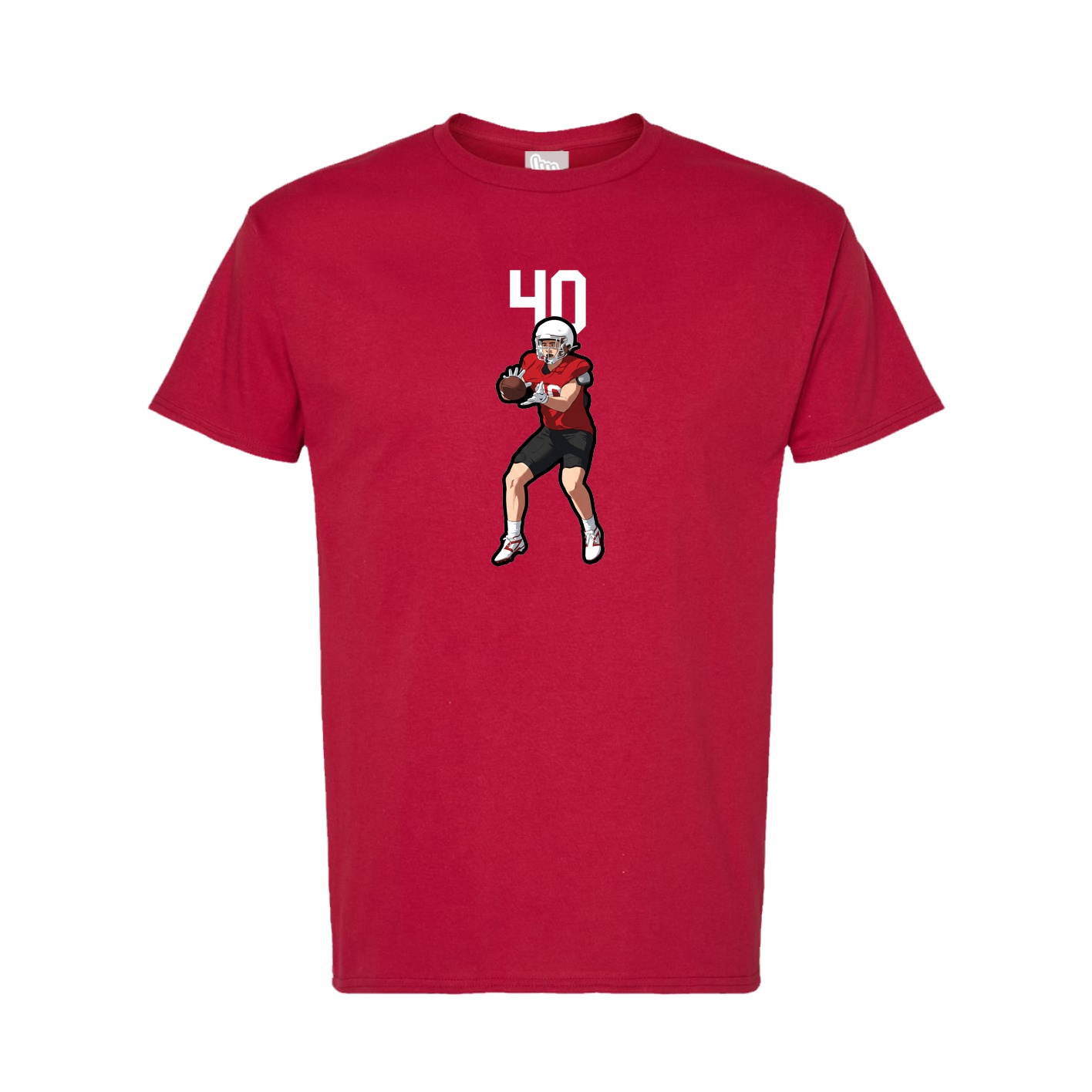 Tee — Number Top in Crimson