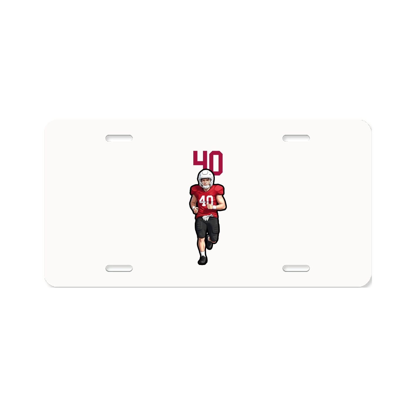 License Plate — Number Top in Classic
