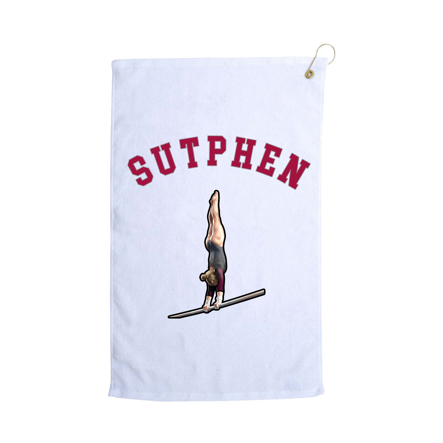 Golf Towel — Shirsey Arch in White