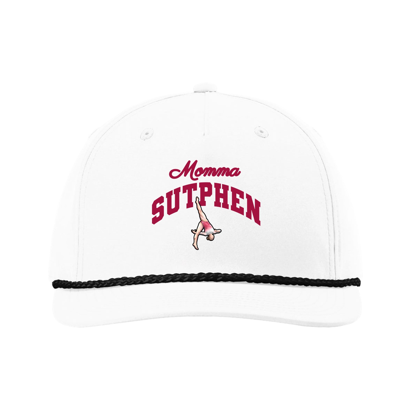 Five-Panel Classic Rope Cap — Mothers Day Arch in White