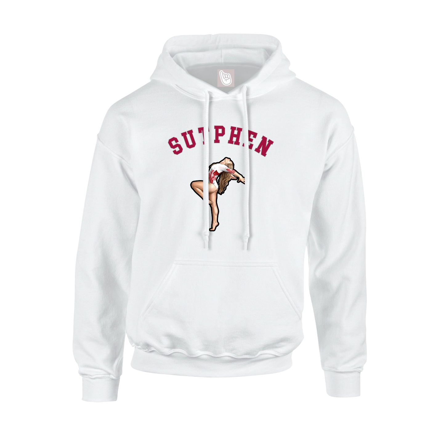 Youth Hoodie — Shirsey Arch in White