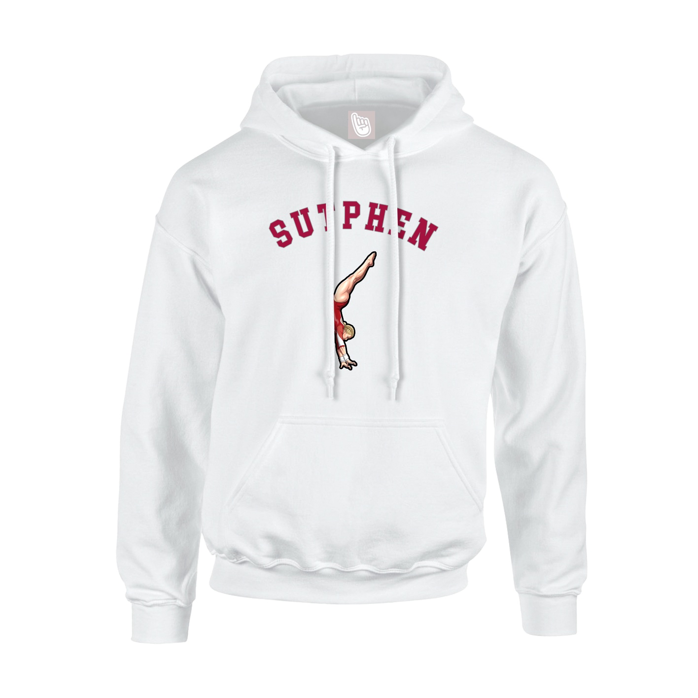 Youth Hoodie — Shirsey Arch in White