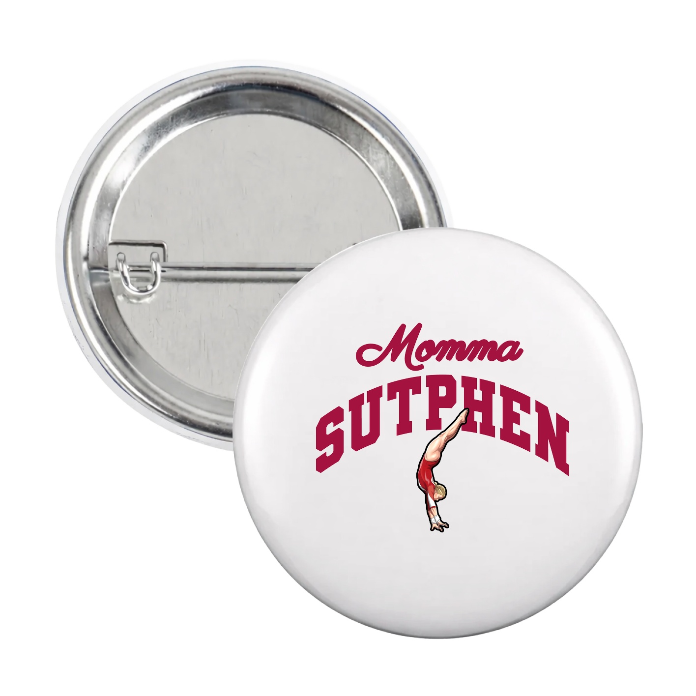 Game Day Button — Mothers Day Arch in White