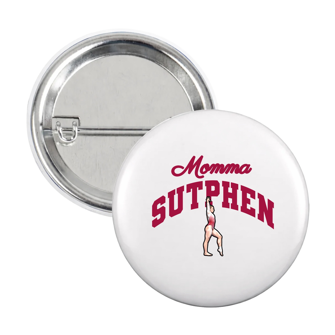 Game Day Button — Mothers Day Arch in White