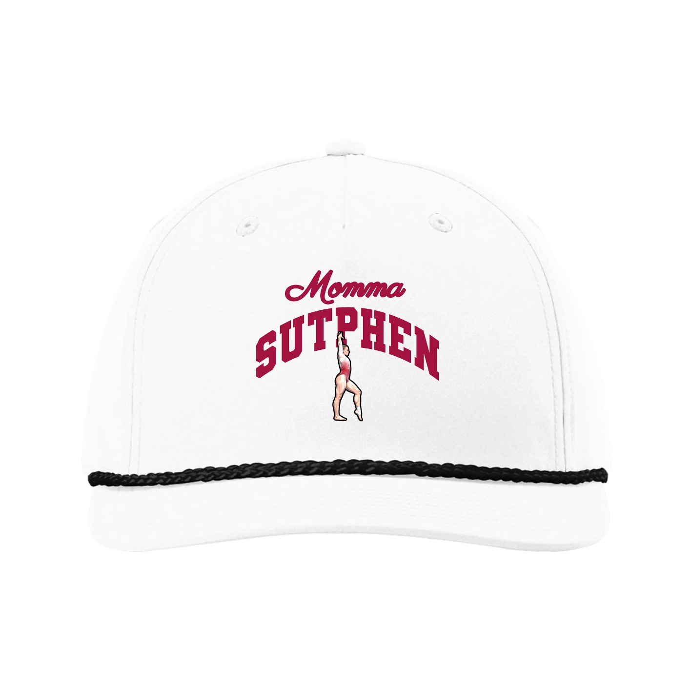Five-Panel Classic Rope Cap — Mothers Day Arch in White