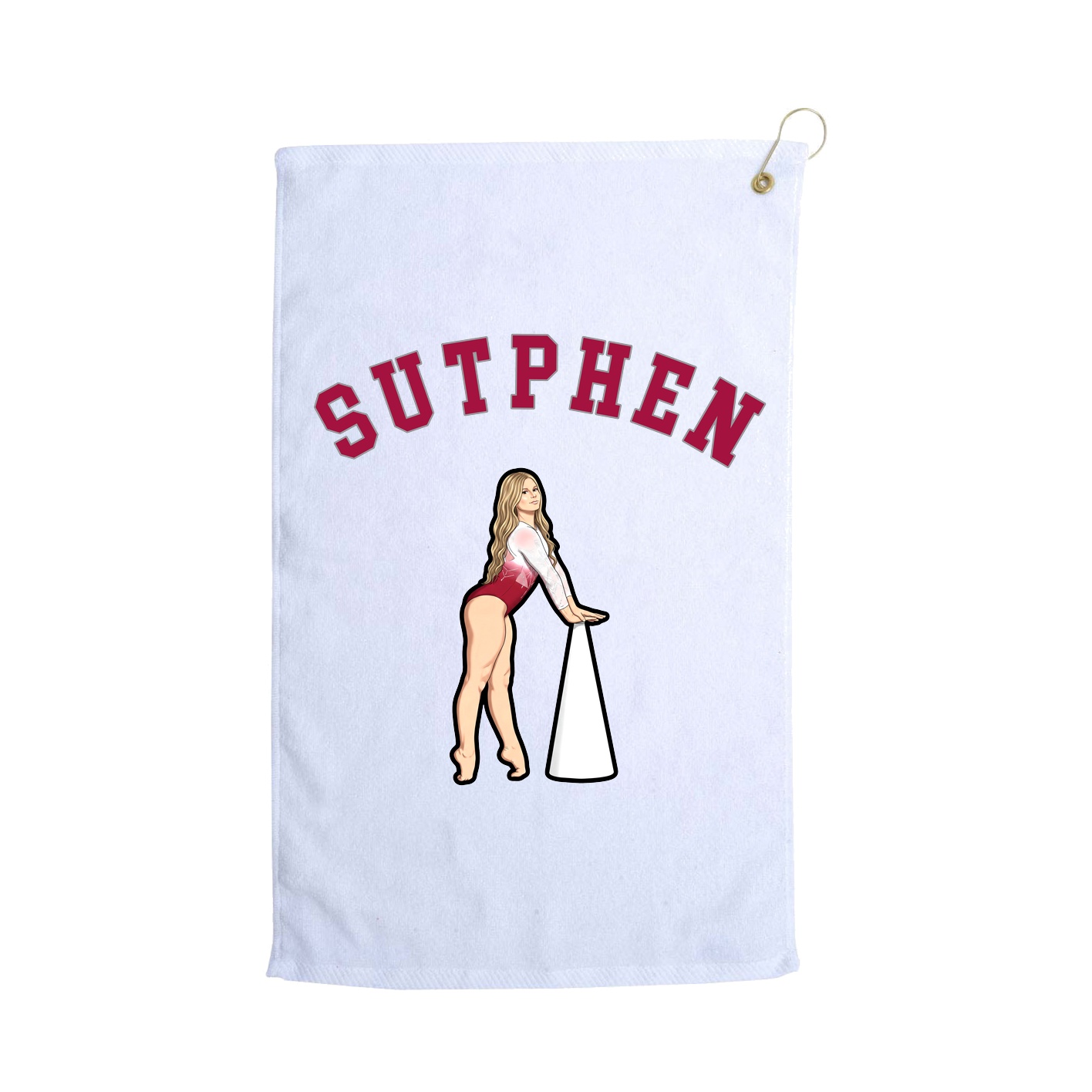 Golf Towel — Shirsey Arch in White