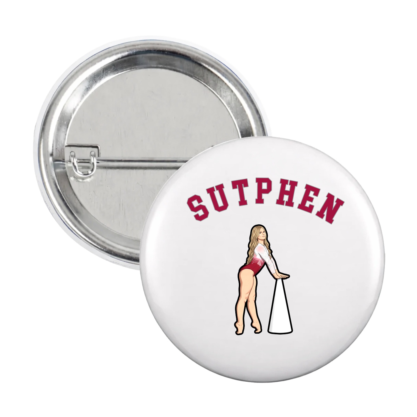 Game Day Button — Shirsey Arch in White