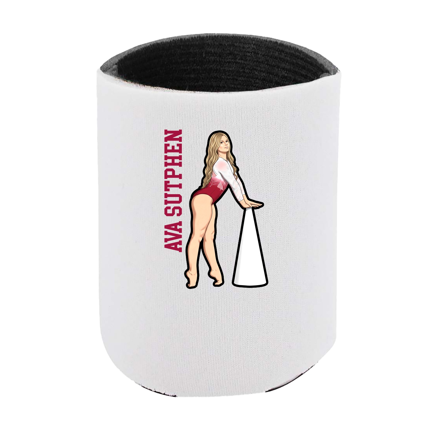 Can Holder — Name Vertical in White