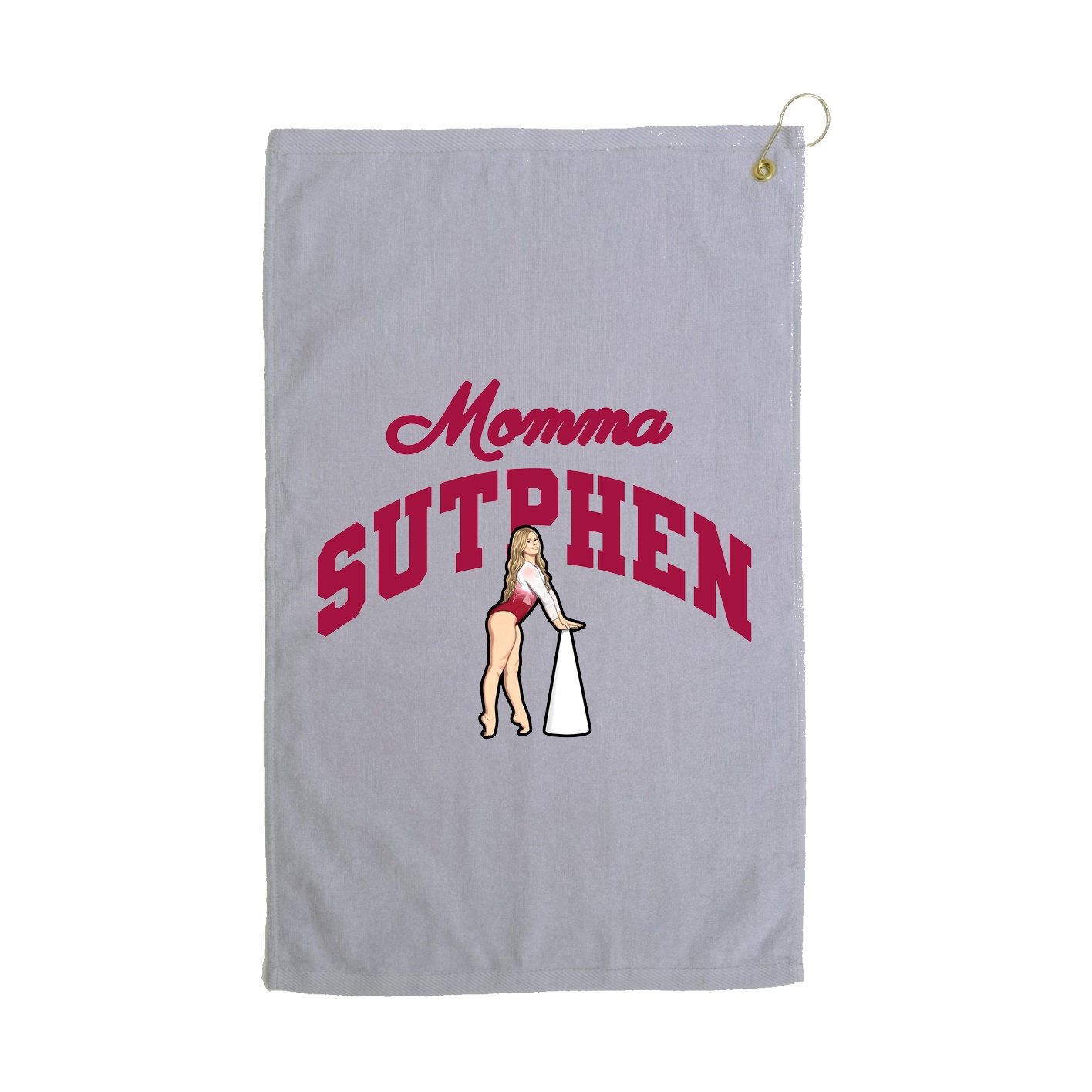 Golf Towel — Mothers Day Arch in Grey