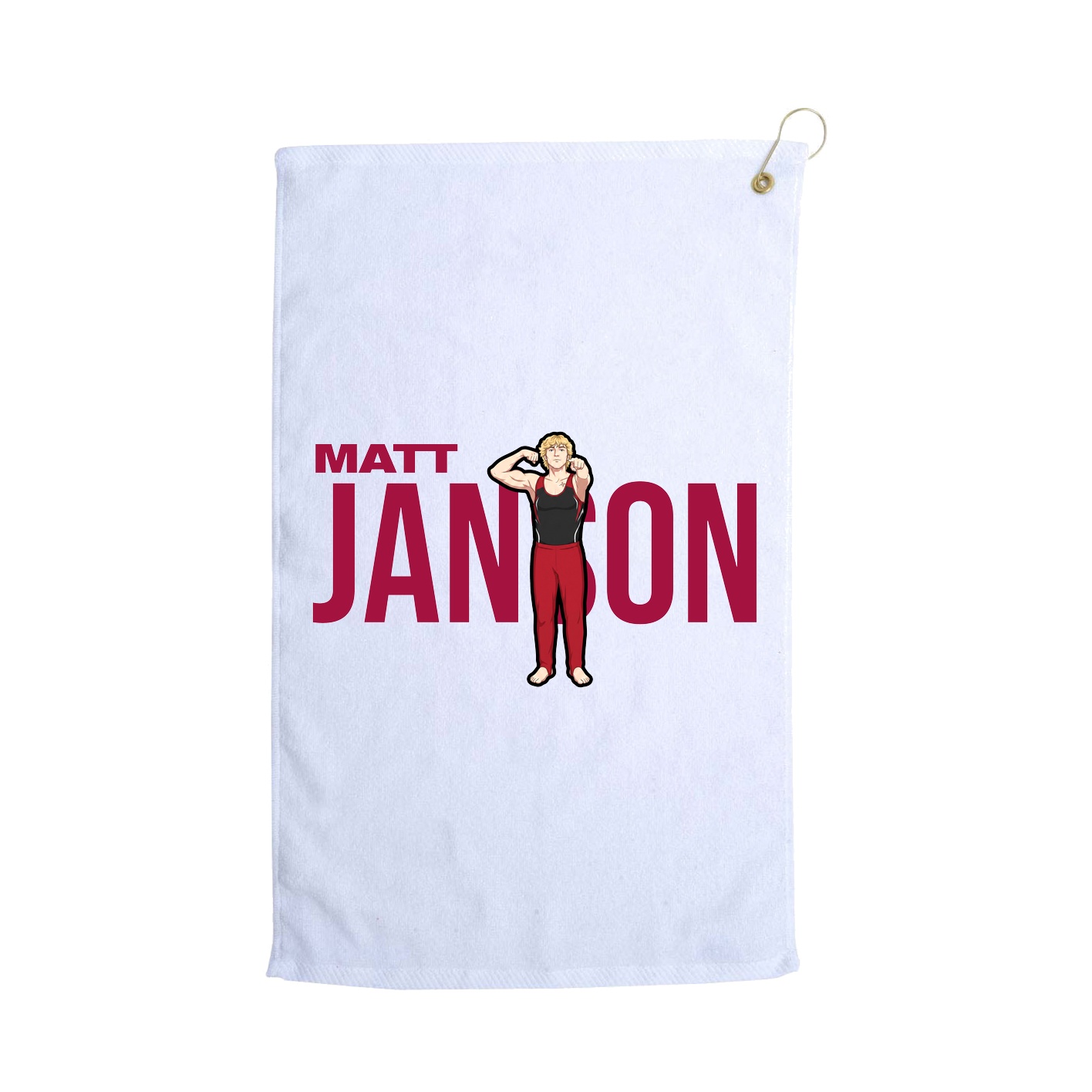 Golf Towel — Player Name in White